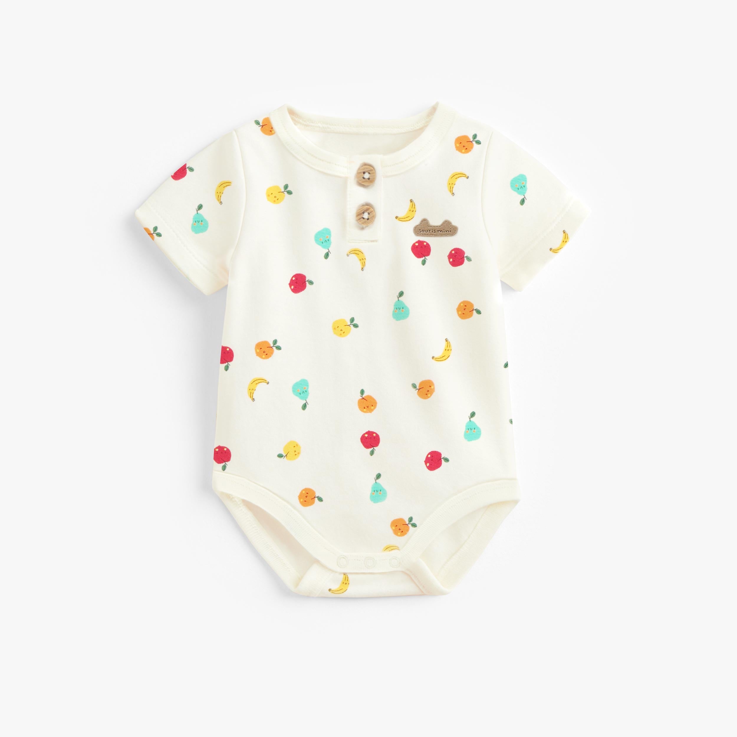 Cache-couche crème à motifs fruités, naissance - Souris Mini