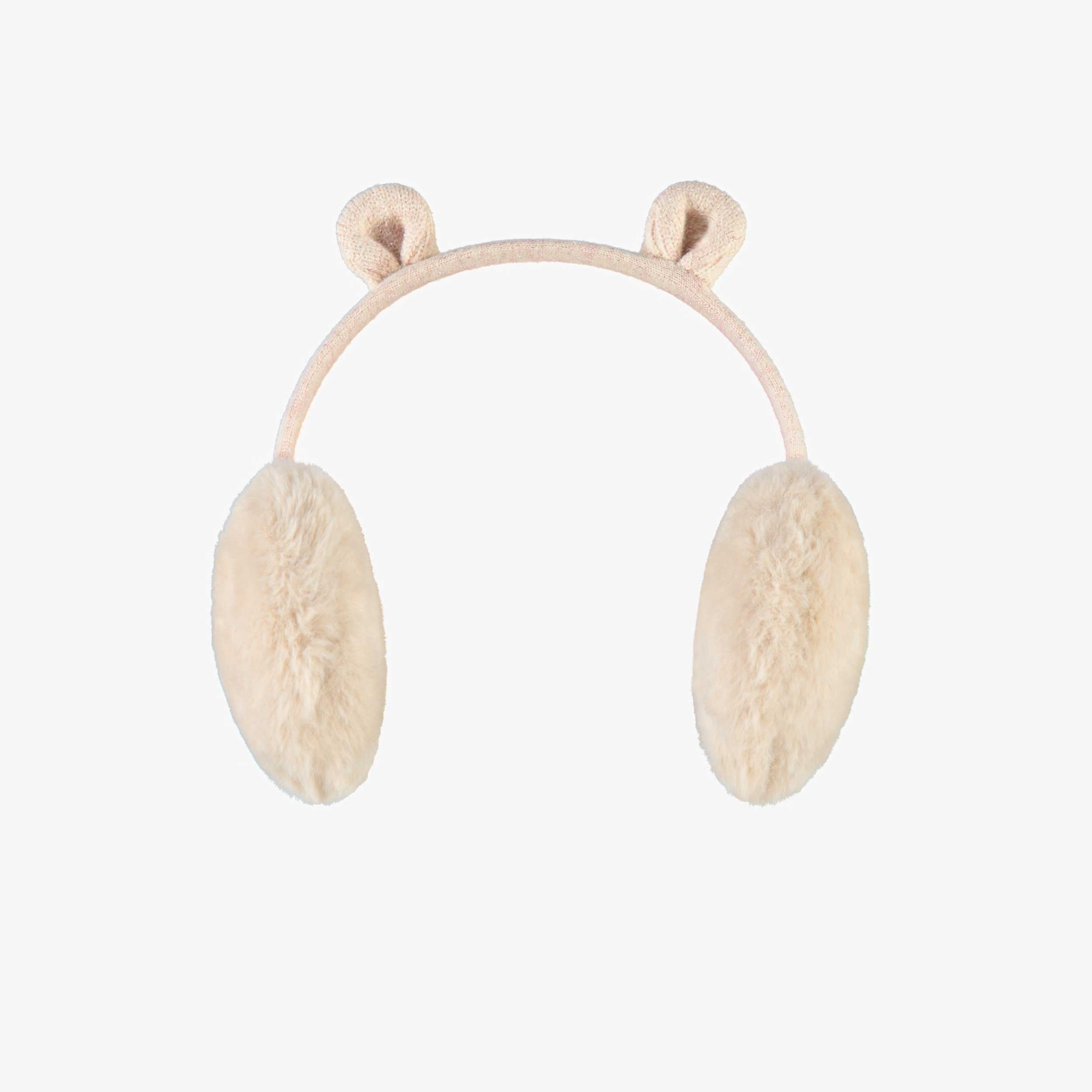 Cache-oreilles crème, enfant
