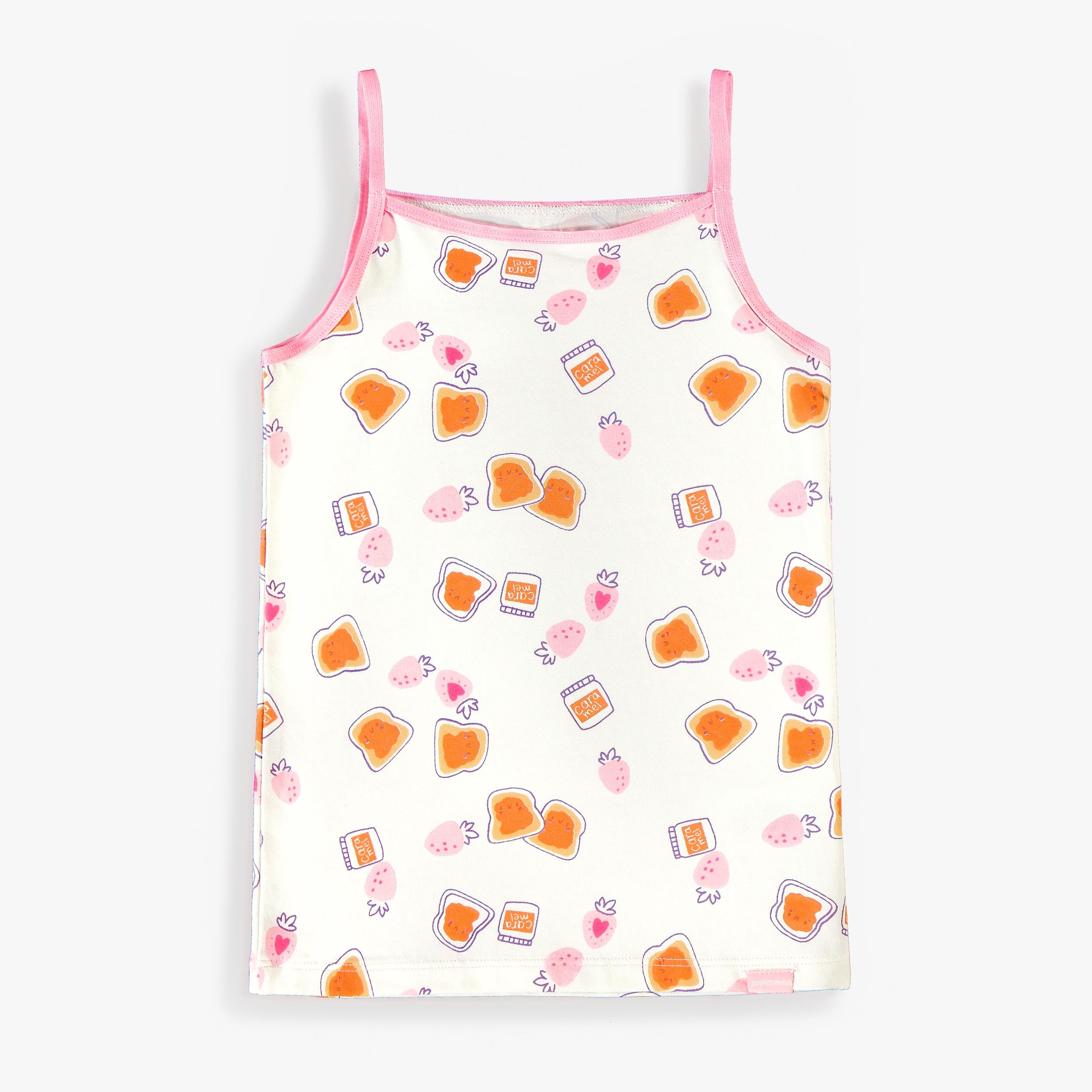 Camisole crème à imprimé de tartines et fraises, enfant - Souris Mini