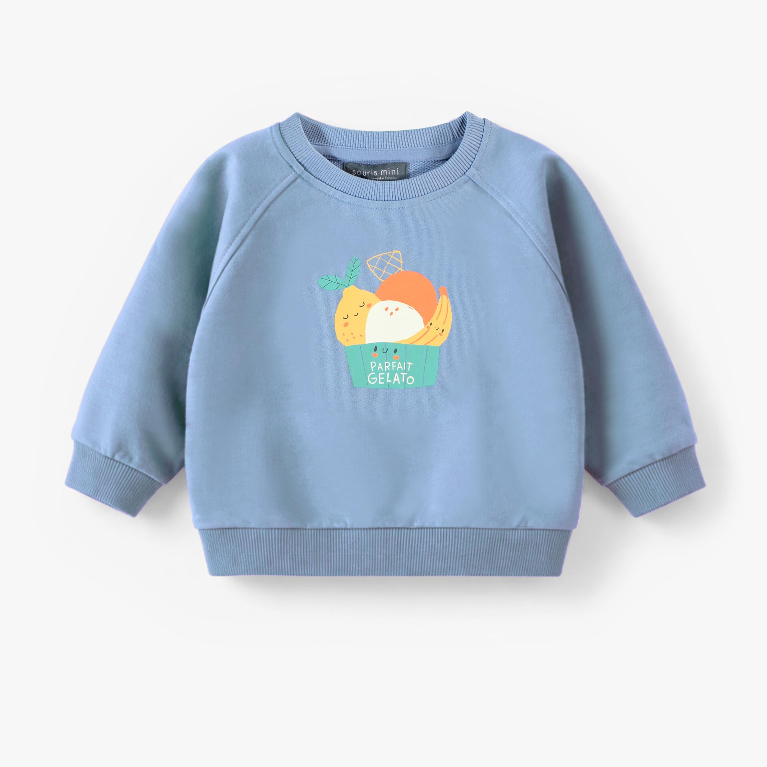 Chandail bleu avec illustration, bébé - Souris Mini