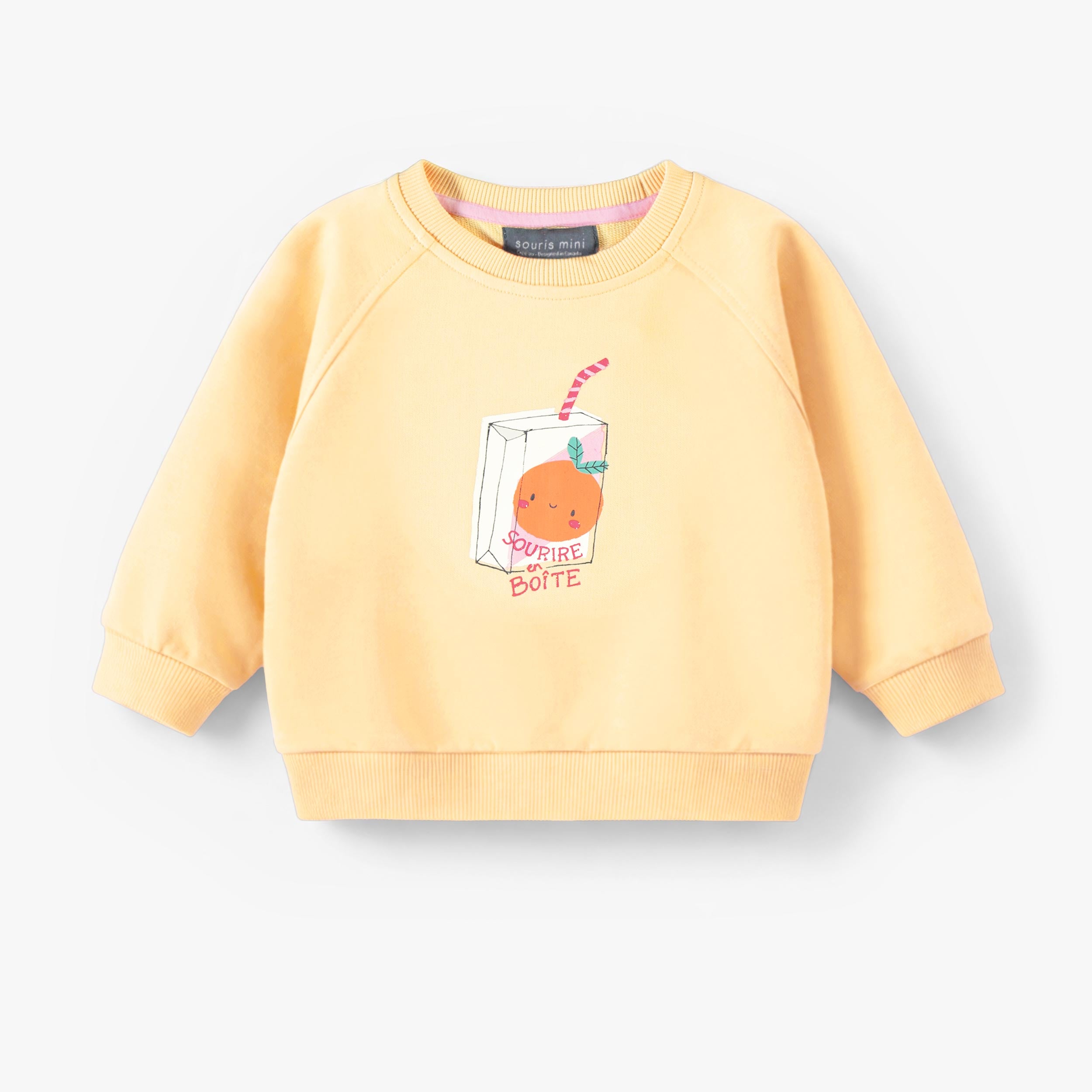 Chandail jaune avec illustration, bébé - Souris Mini