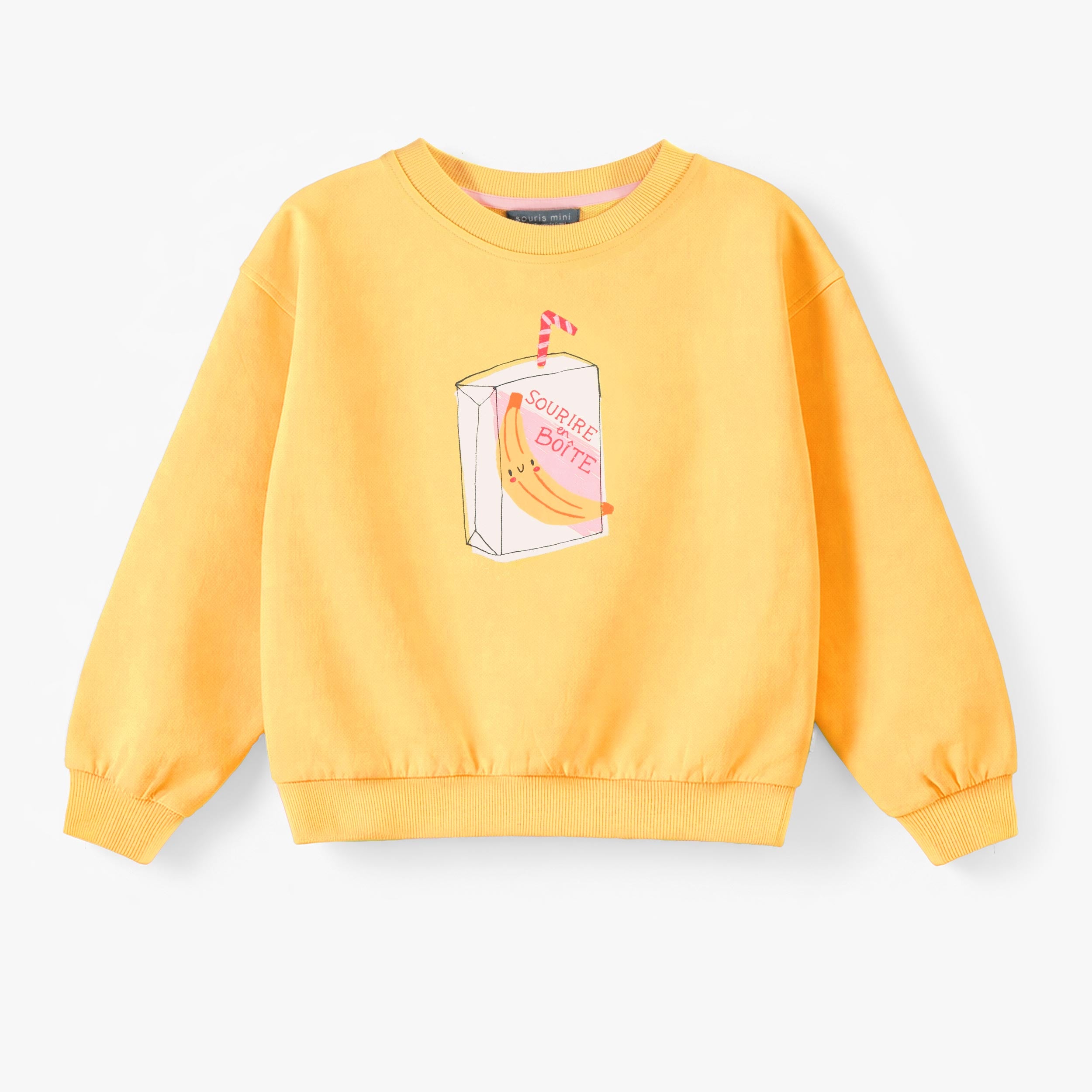 Chandail jaune avec illustration, enfant - Souris Mini