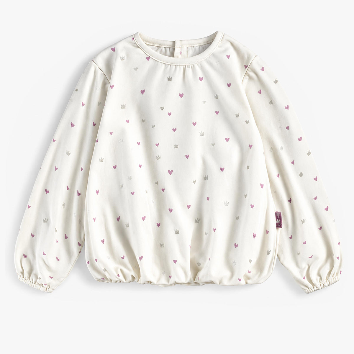 Chandail écru à petits motifs, enfant fille - Souris Mini