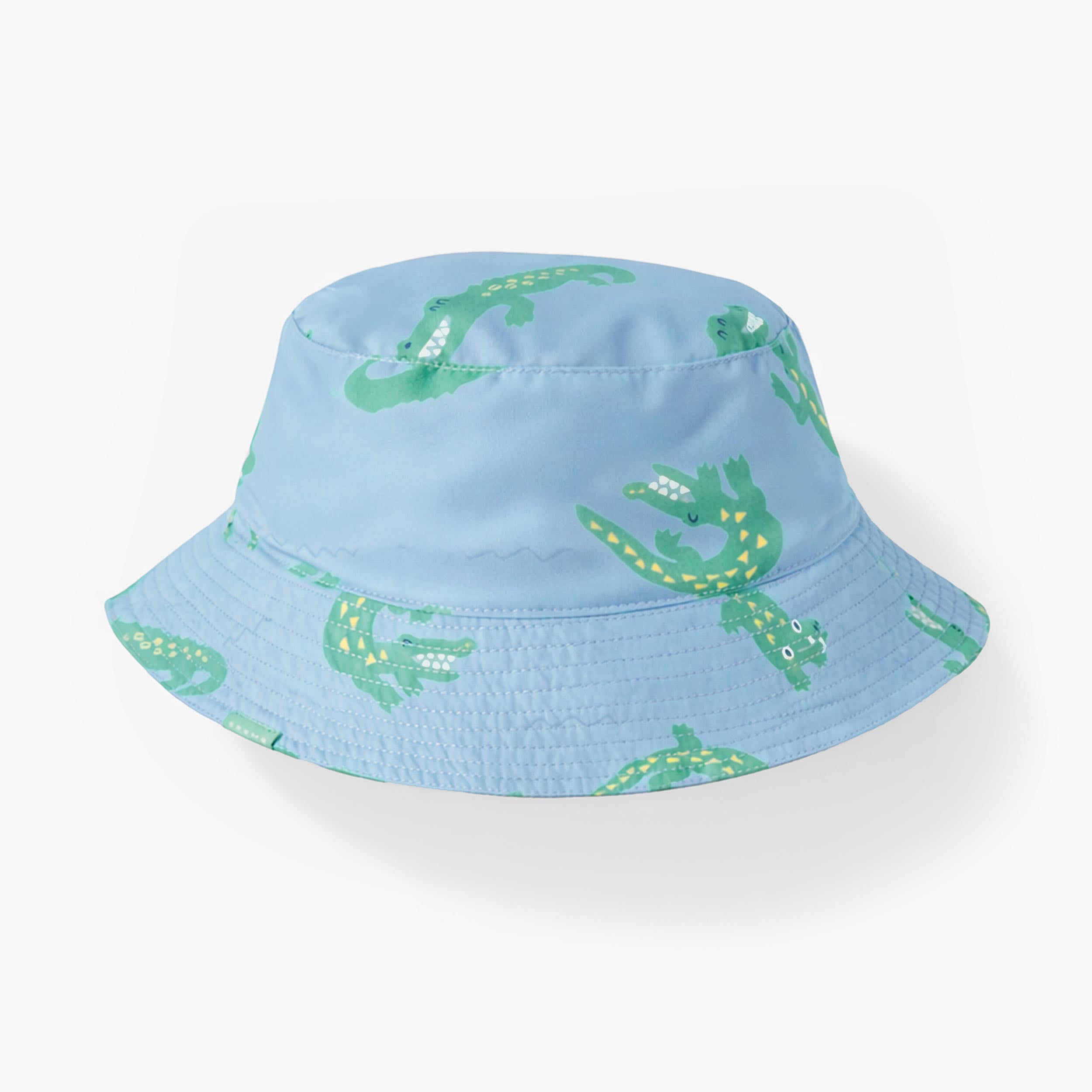 Chapeau de soleil réversible bleu à motifs de crocodiles, enfant - Souris Mini