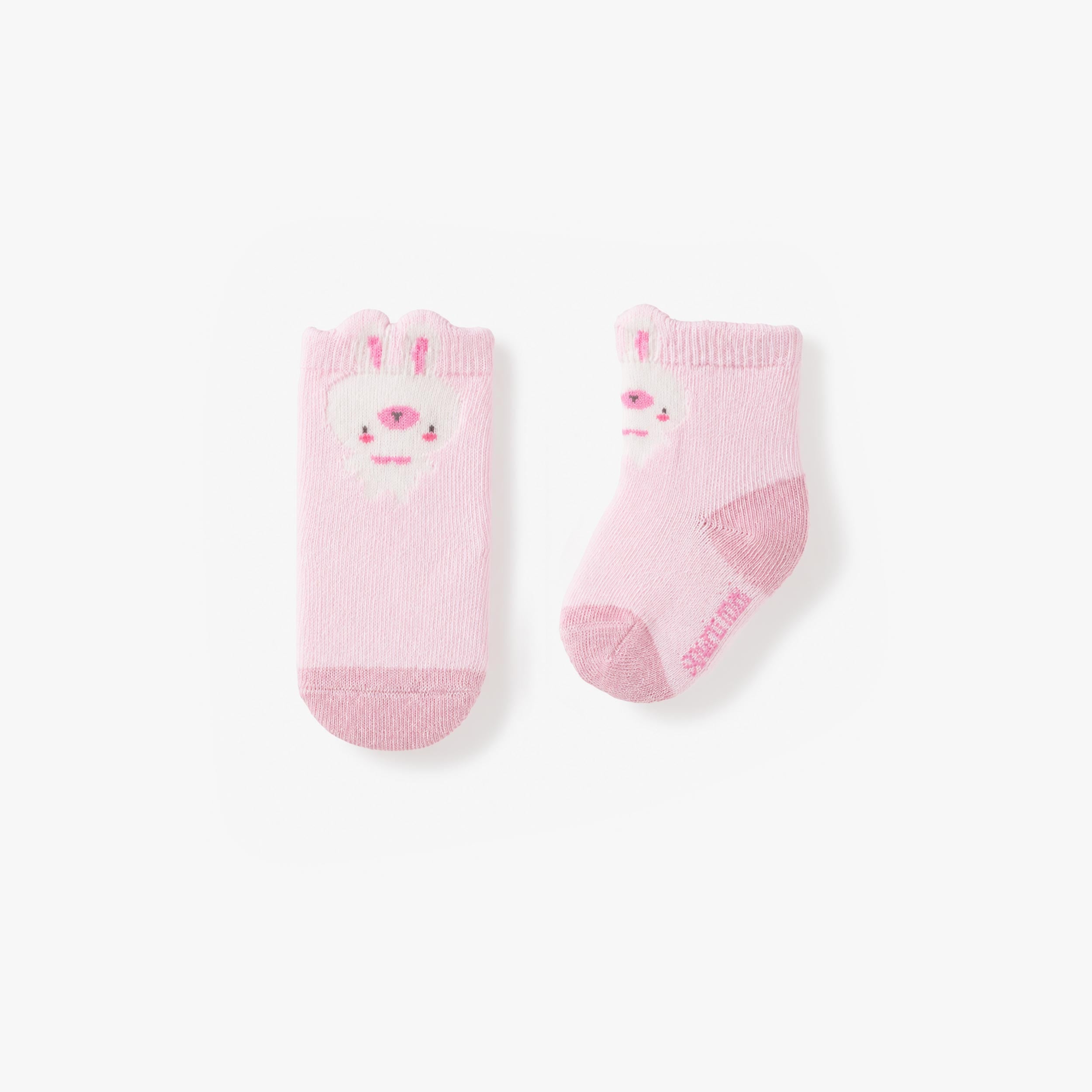 Chaussettes roses à motif de lapin, bébé fille - Souris Mini