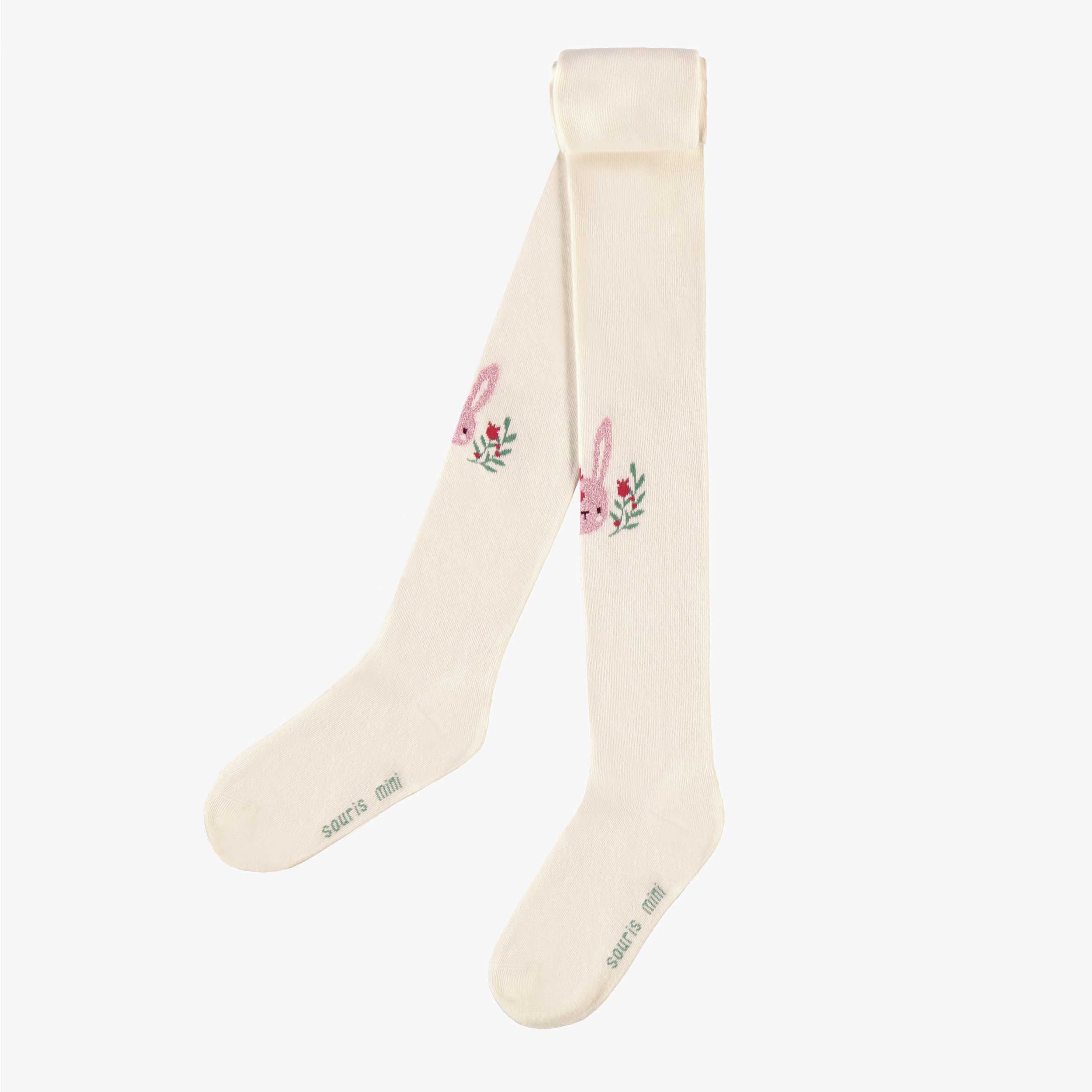 Collant crème avec illustrations, enfant - Souris Mini