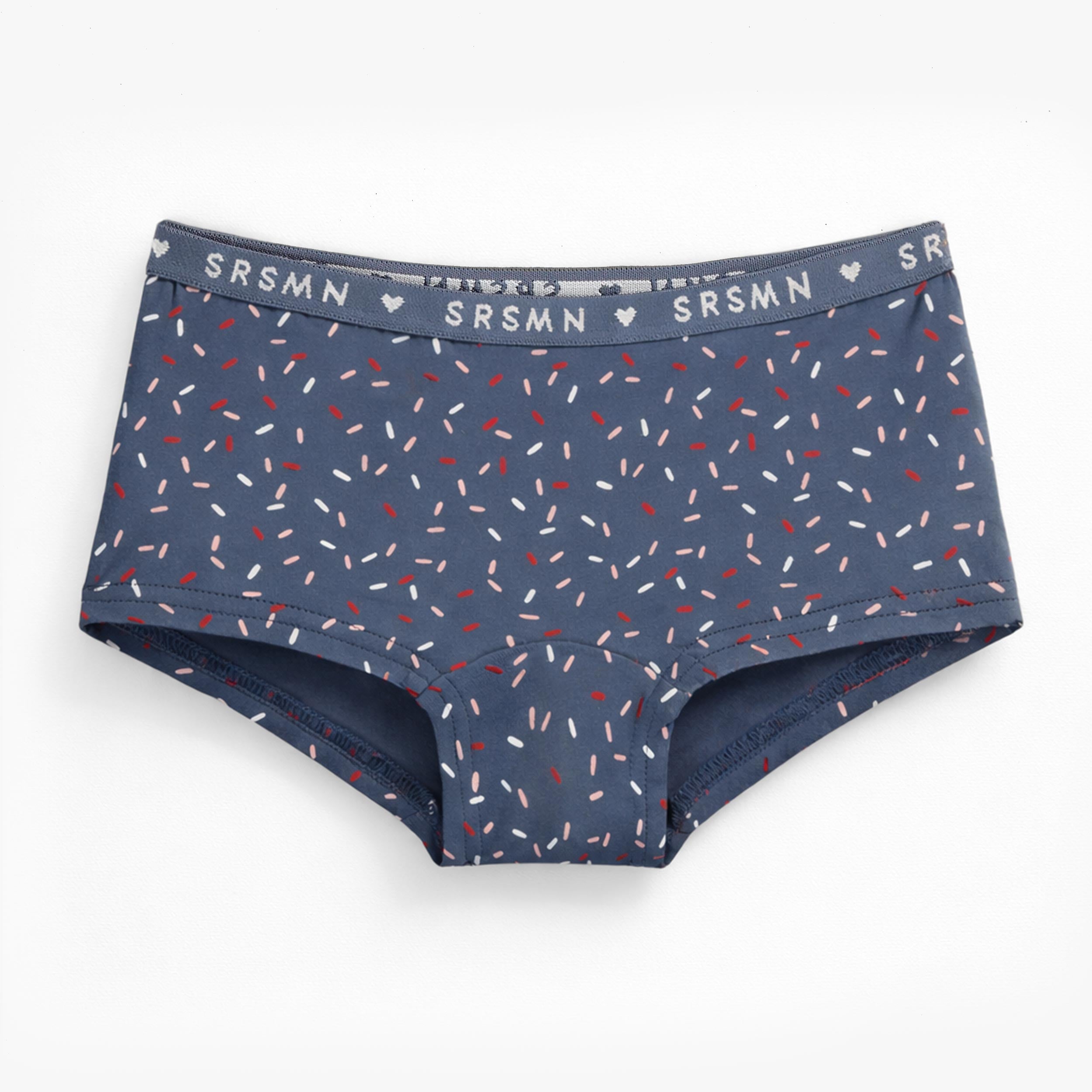 Culotte garçonne marine à motifs de confettis, enfant - Souris Mini