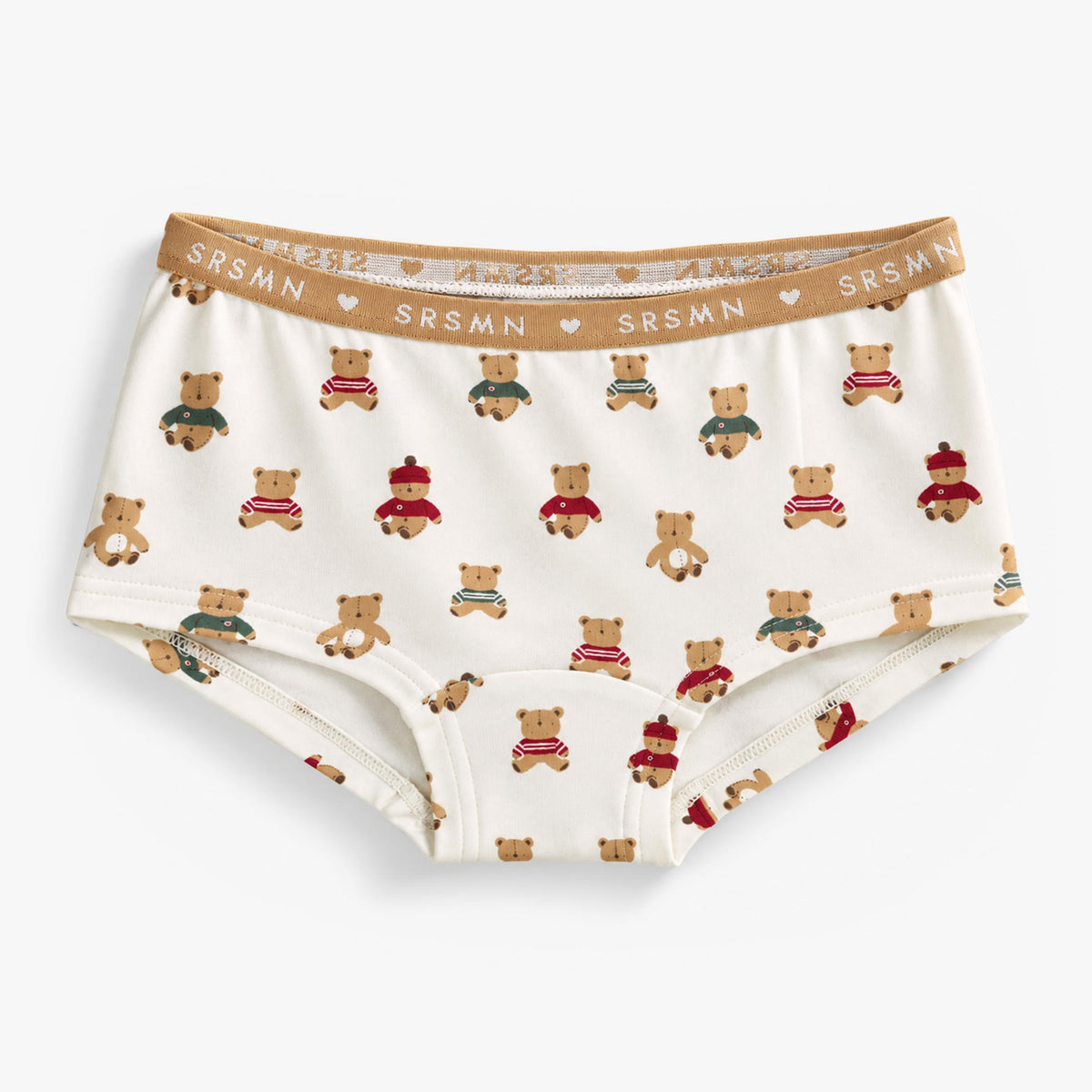 Culotte garçonne crème à motifs d’oursons, enfant fille - Souris Mini