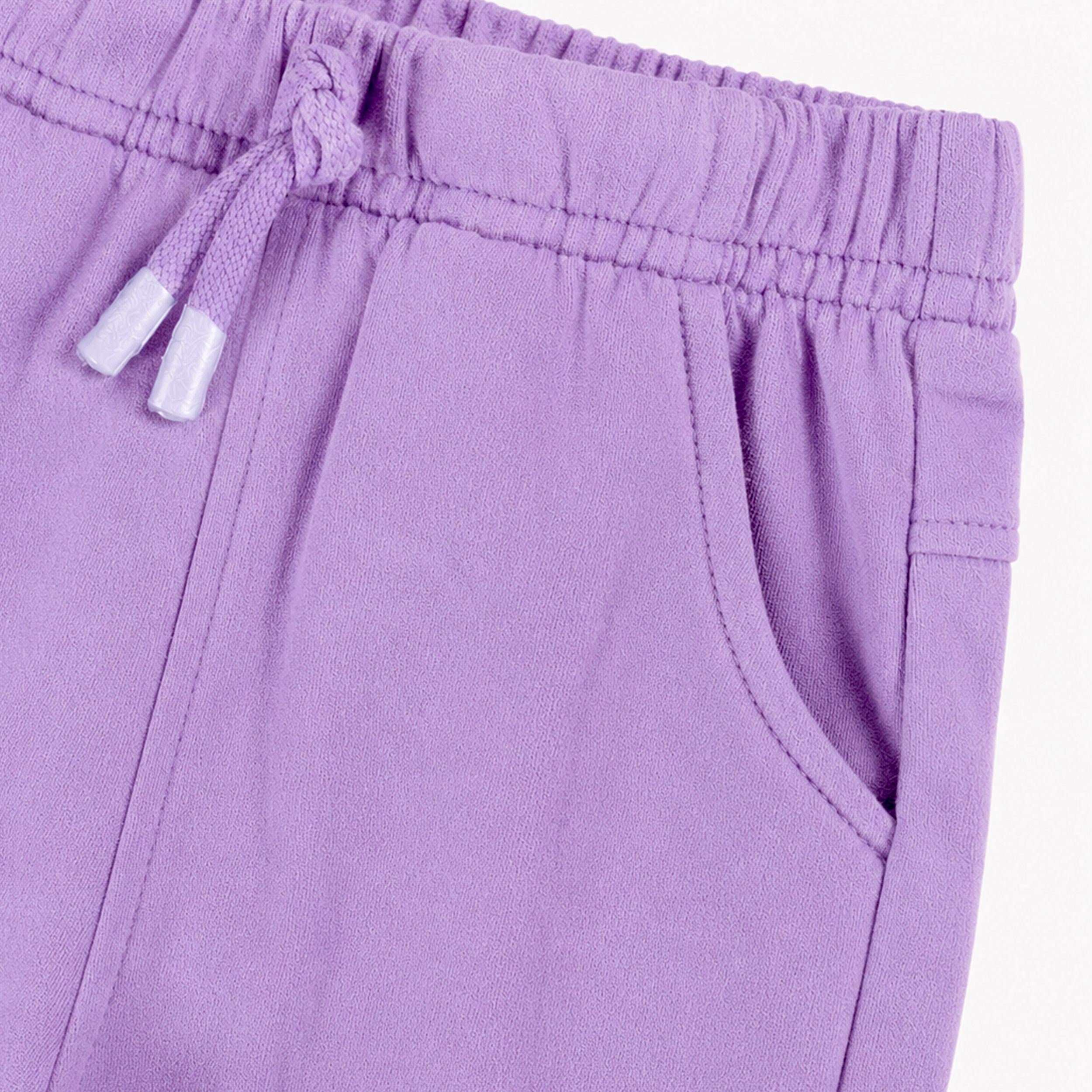 Détails du pantalon mauve style jogger, bébé - Souris Mini