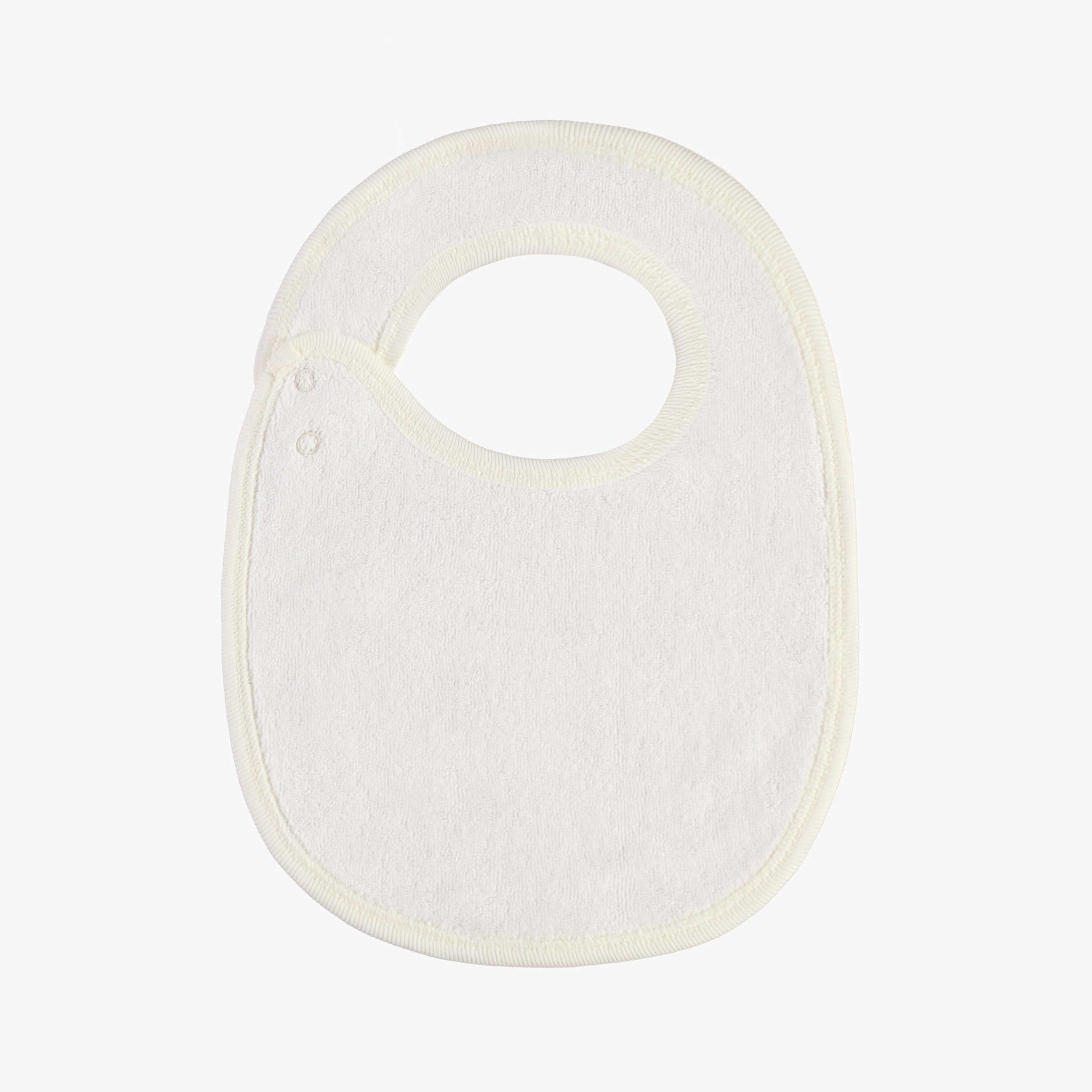 Dos du bavoir blanc à motifs des Fête - Souris Mini