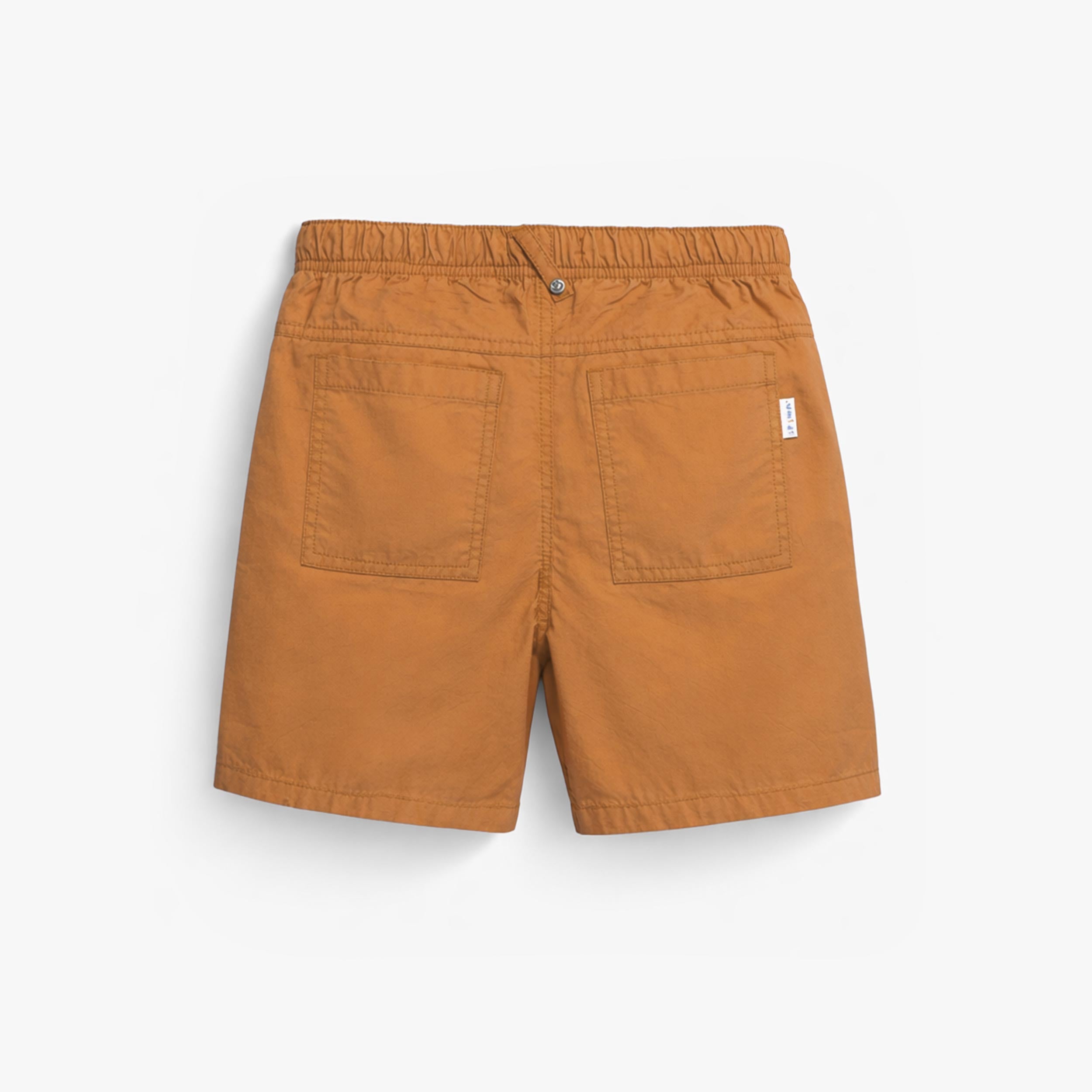 Dos du bermuda brun en toile, enfant