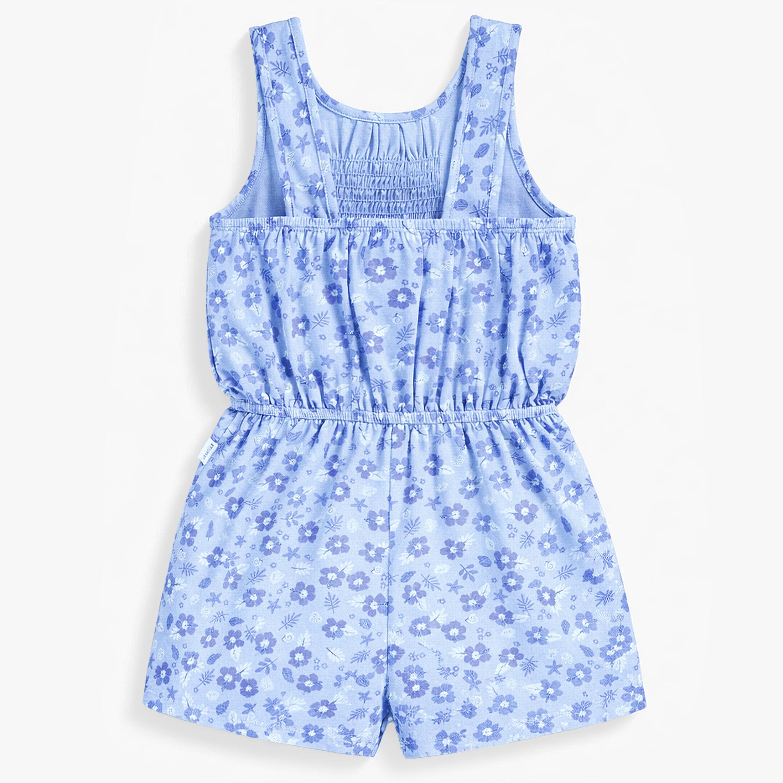Dos de la combishort bleu à motifs, enfant