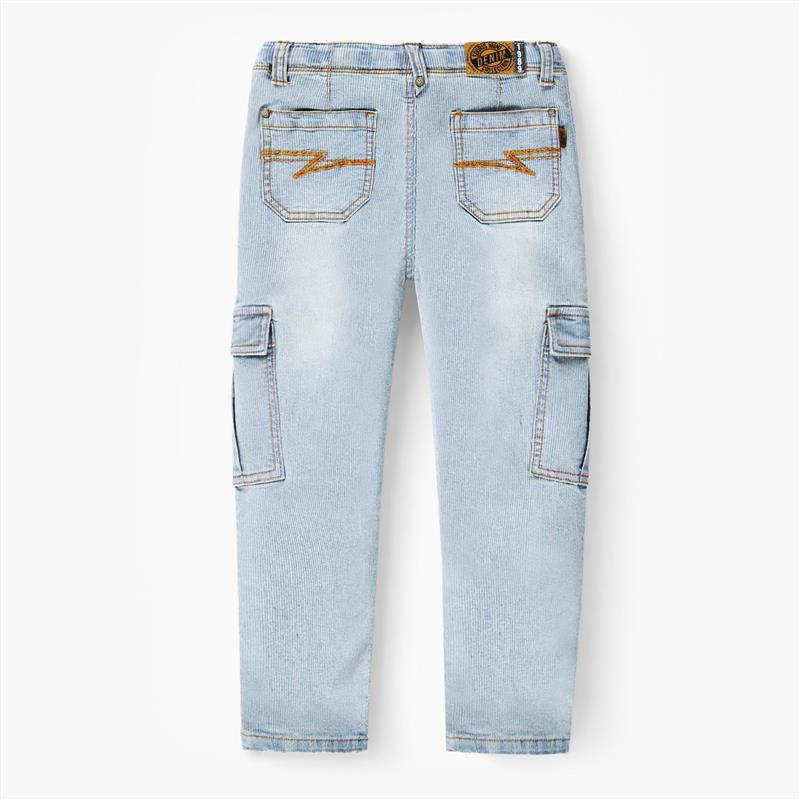 Dos du jean bleu pâle à rayures, enfant