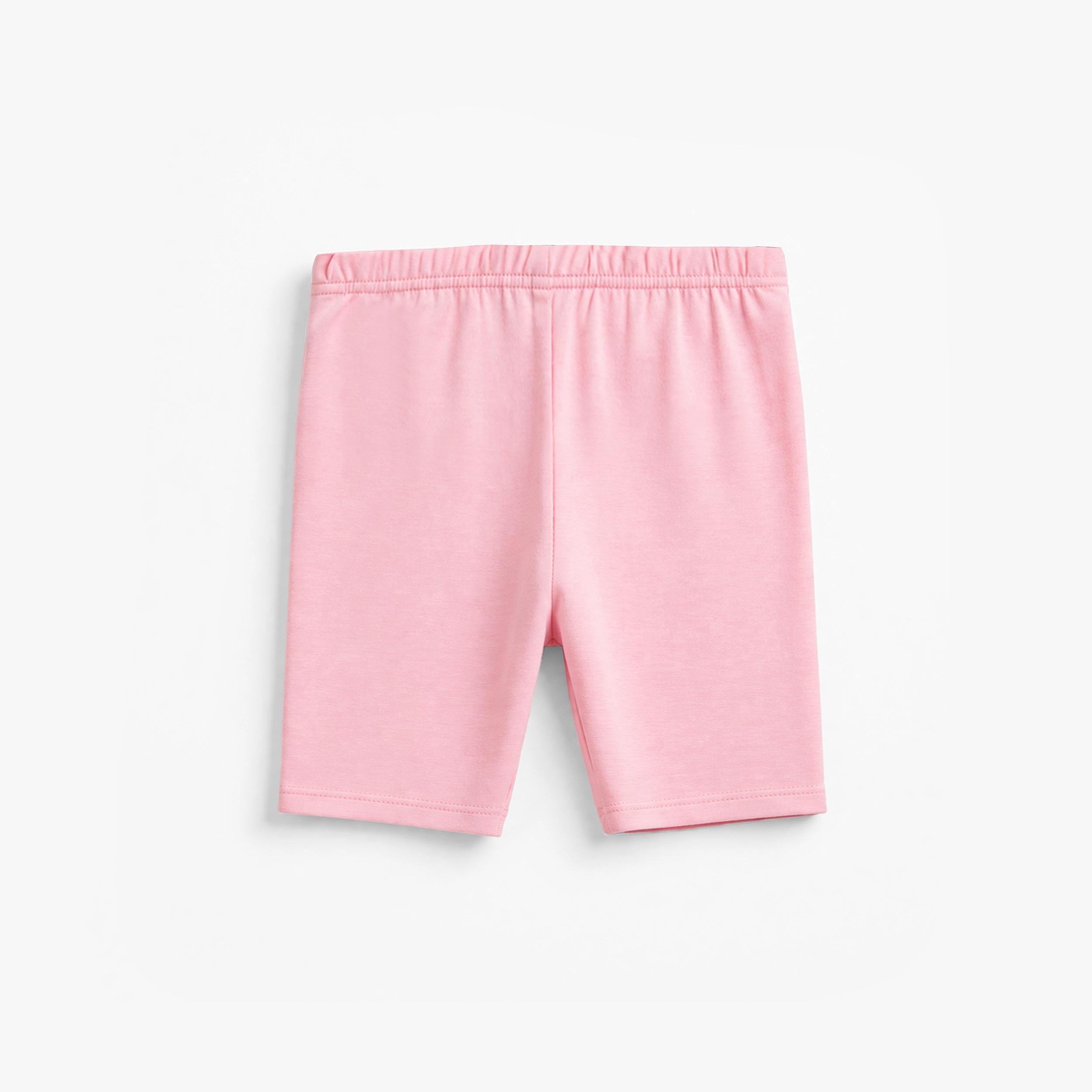 Dos-Zoom détails du legging court rose en jersey extensible, enfant