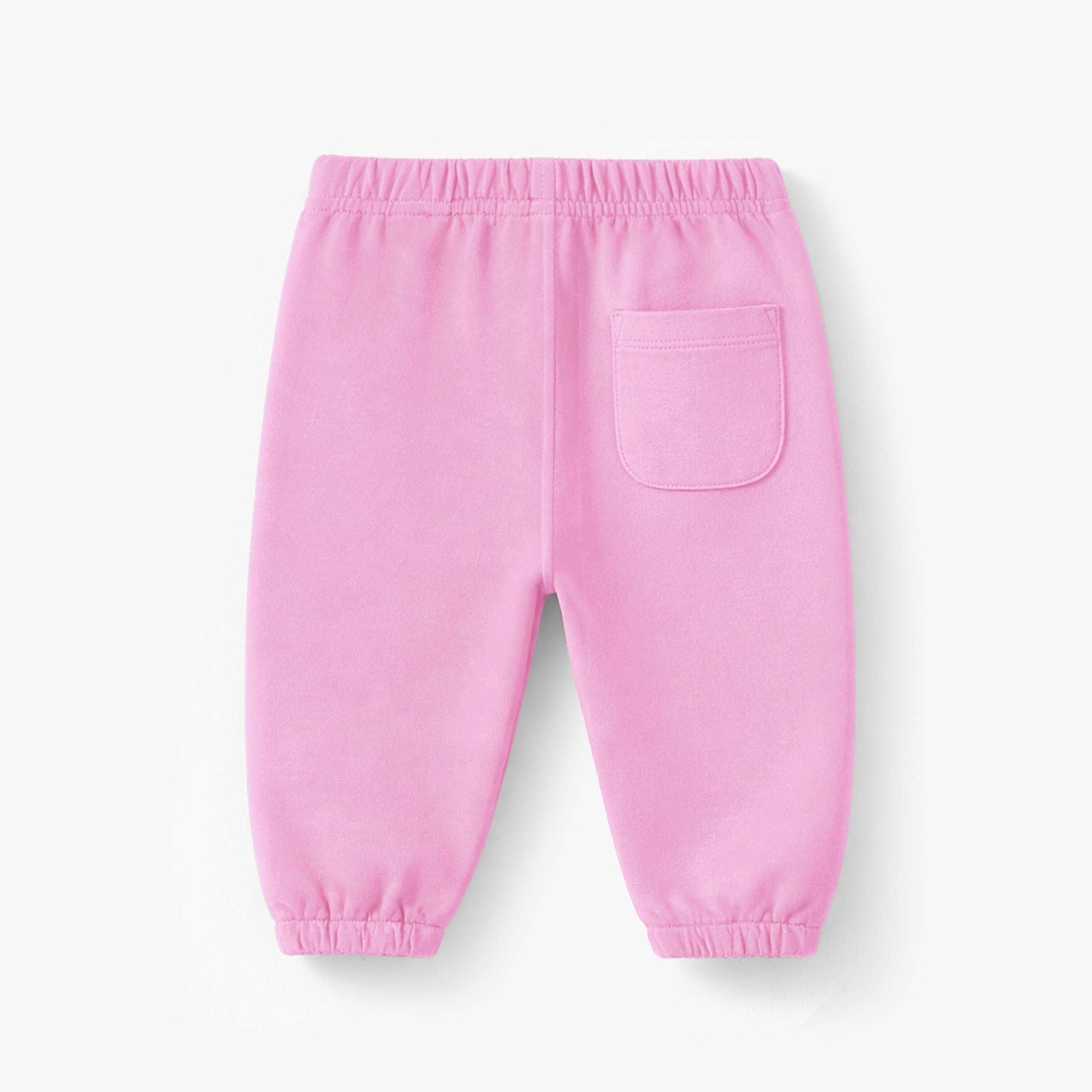 Dos du pantalon mauve style jogger, bébé