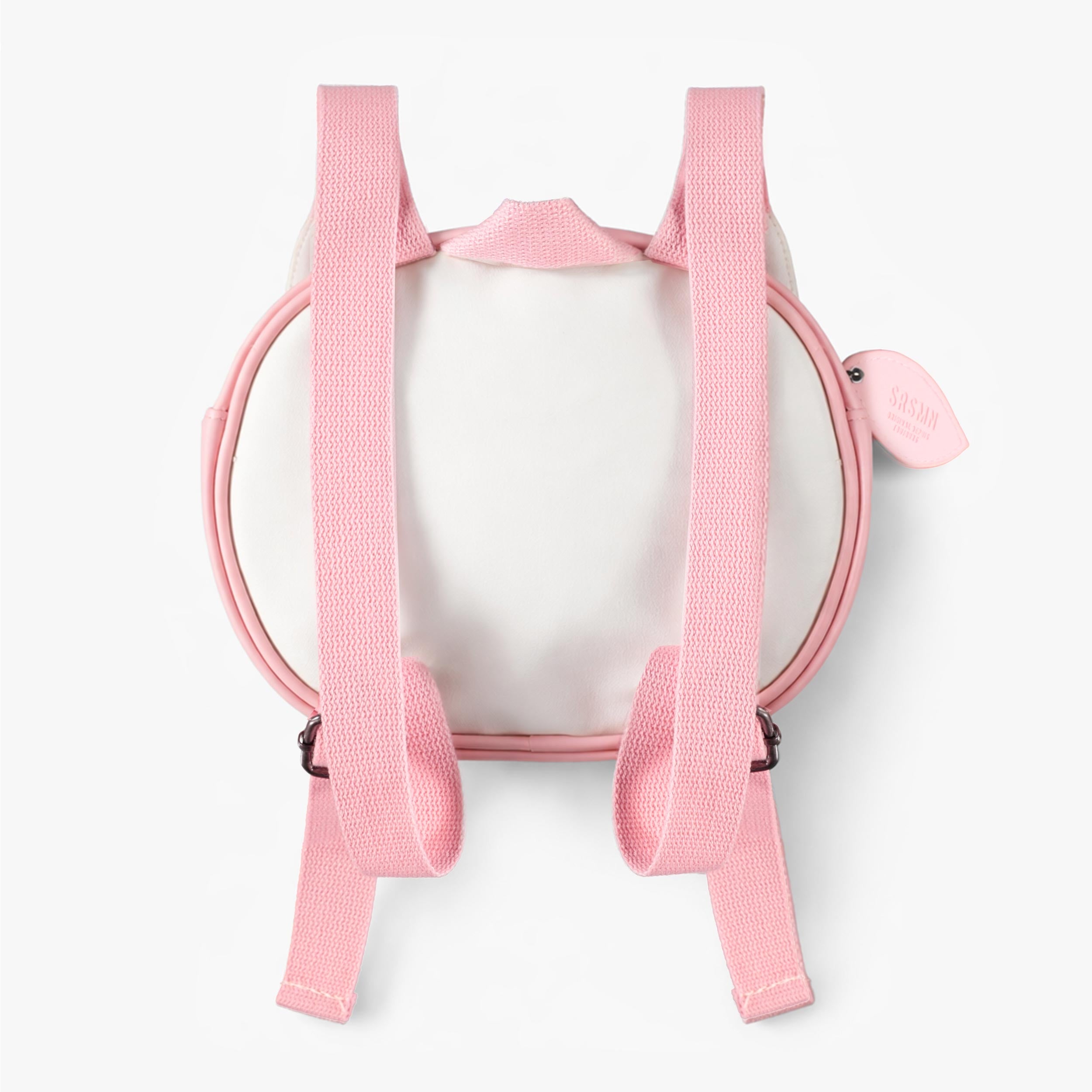 Dos du sac à dos chat blanc, enfant