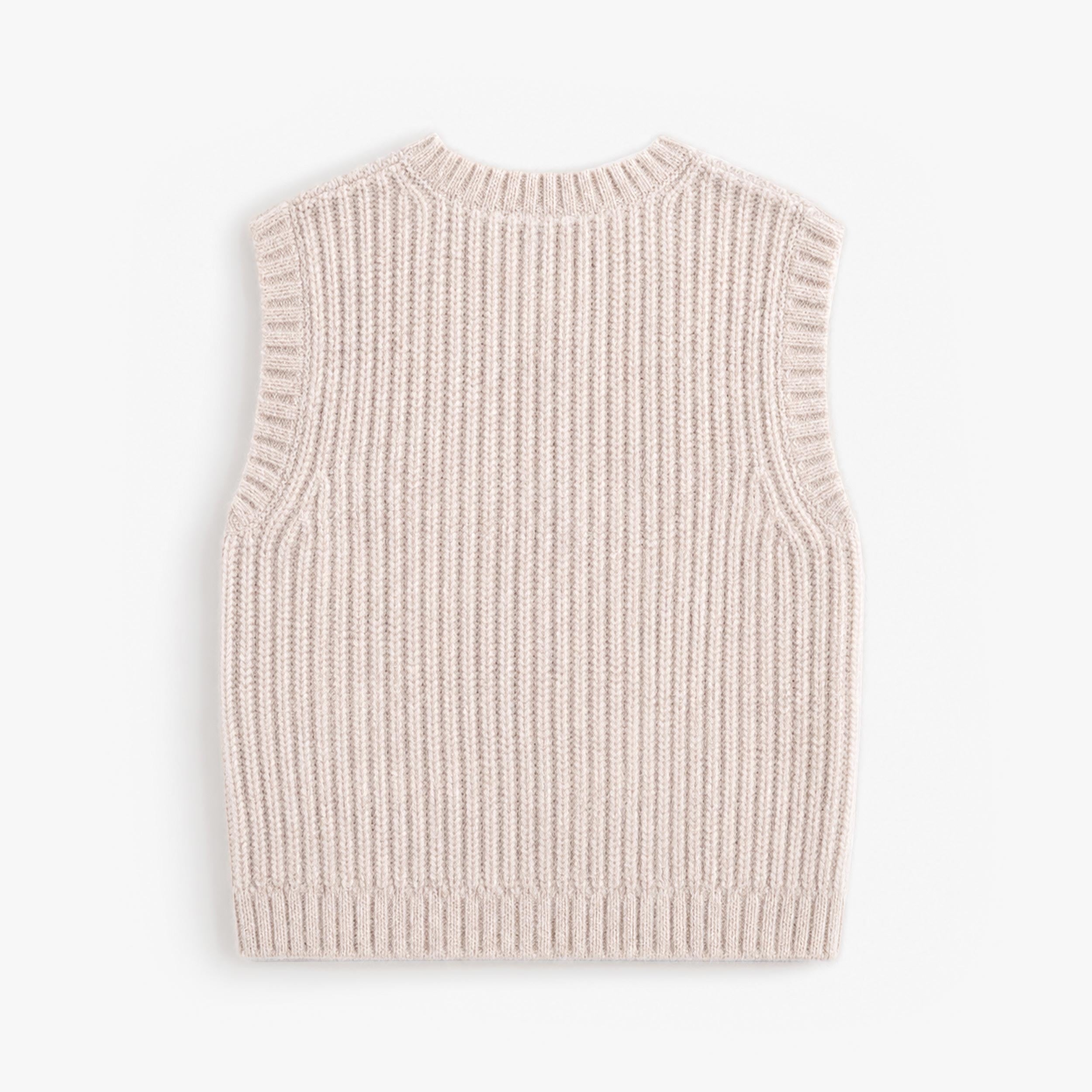 Dos du débardeur en tricot beige, enfant - Souris Mini