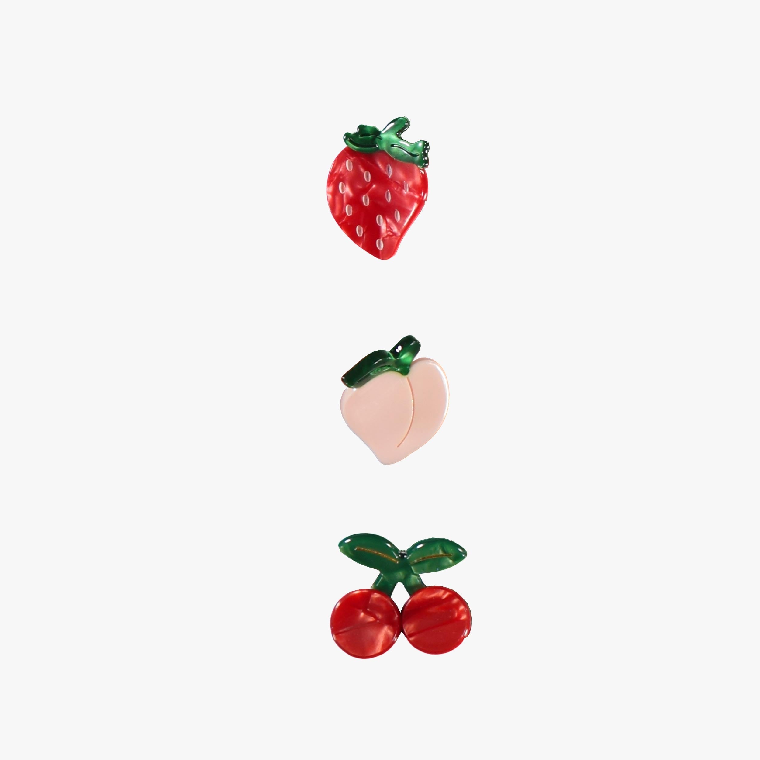 Ensemble de pinces à cheveux « fruits », enfant - Souris Mini