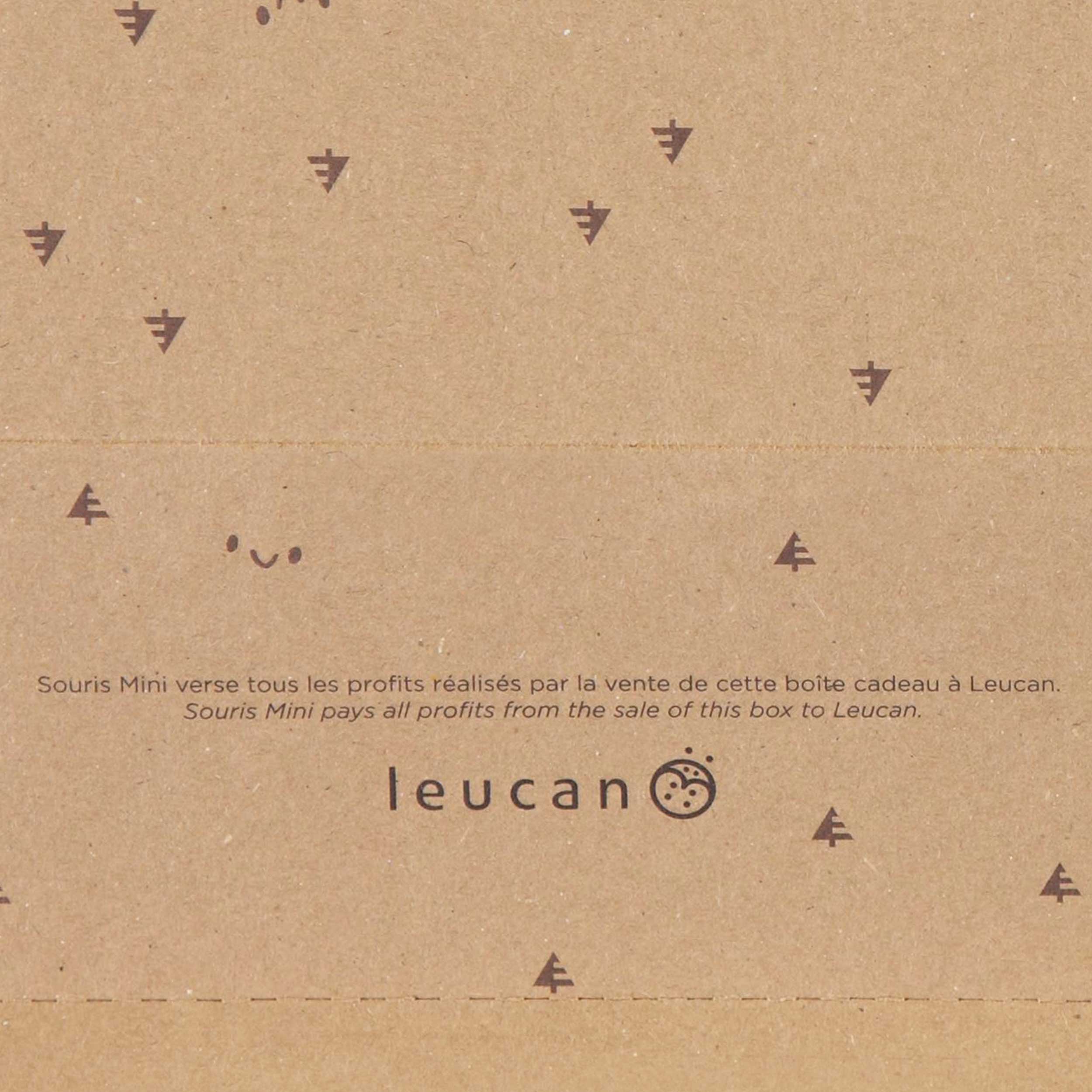 Souris Mini verse tous les profits réalisés par la vente de cette boite cadeau à Leucan.