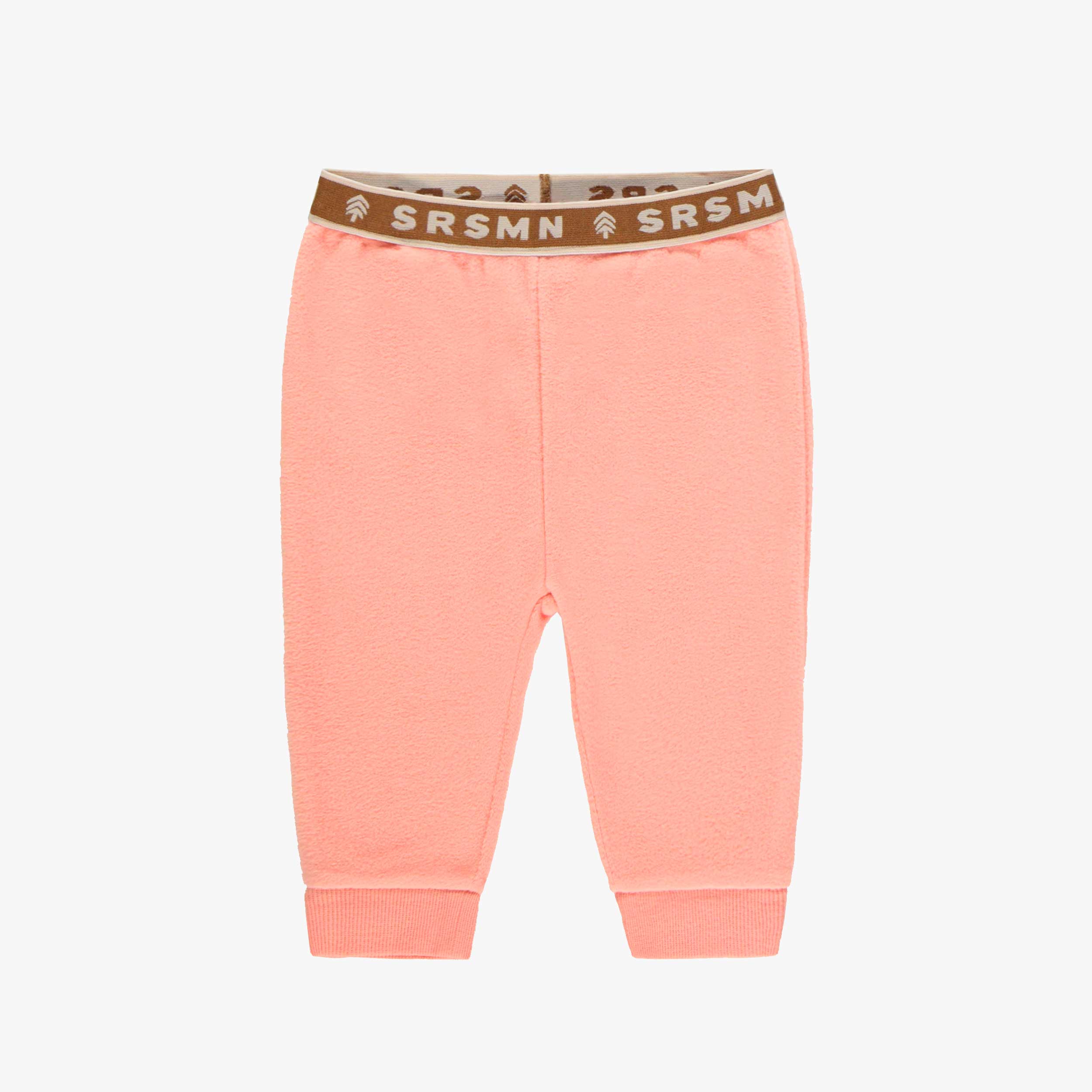 Pantalon en polar rose ajusté, bébé