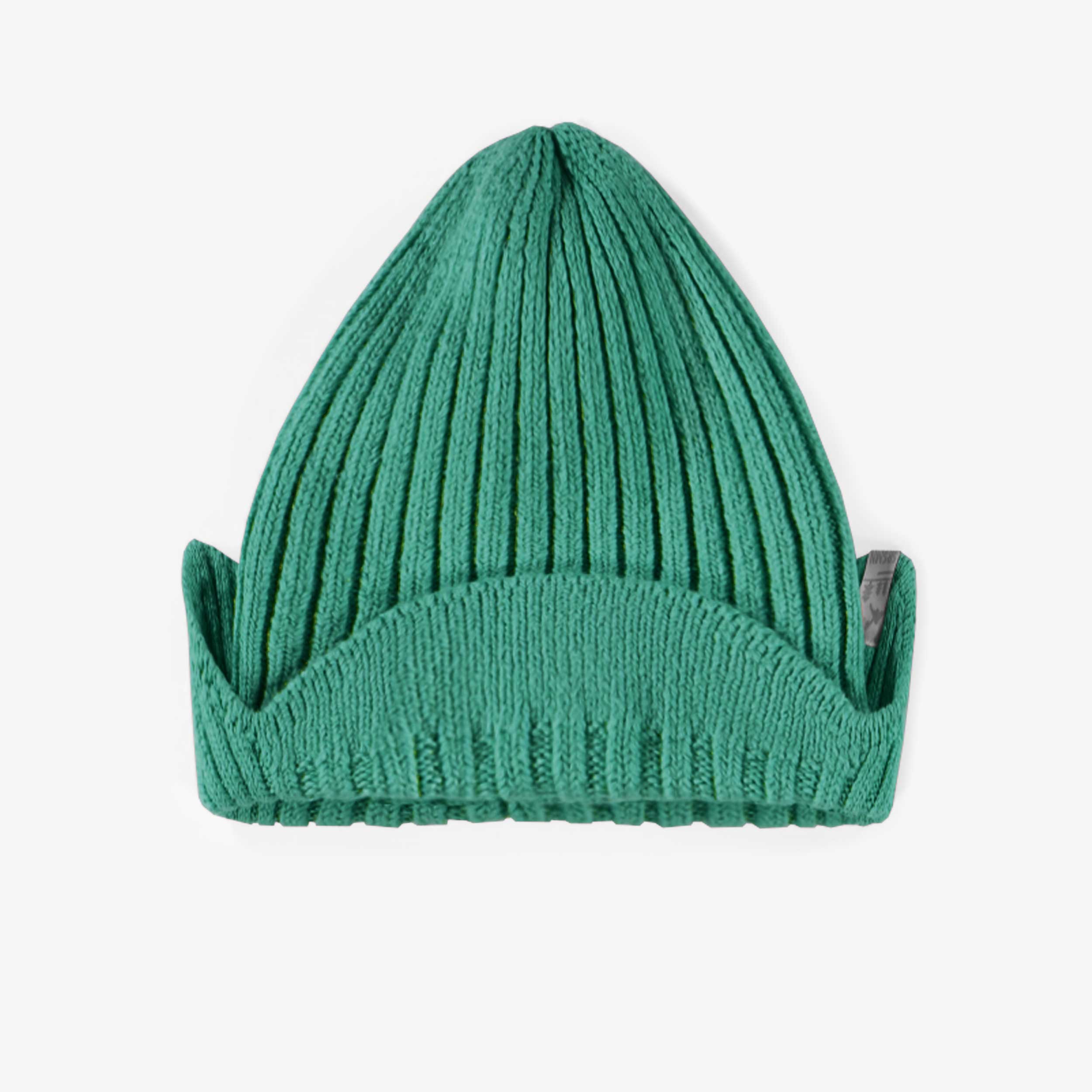 Tuque de maille verte jade effet cachemire, enfant