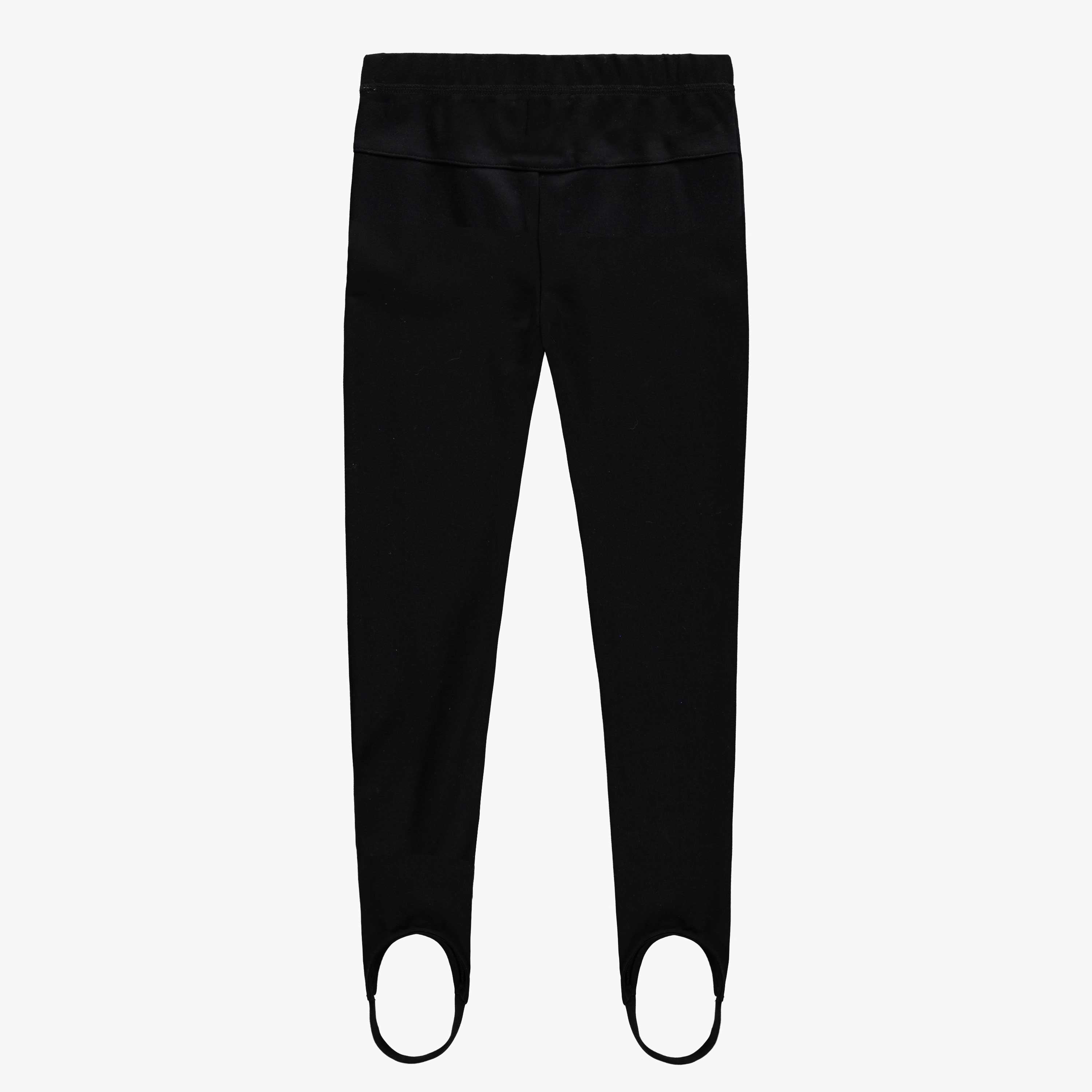 Charcoal stirrup pants with foot clips in Ponte de Roma, child