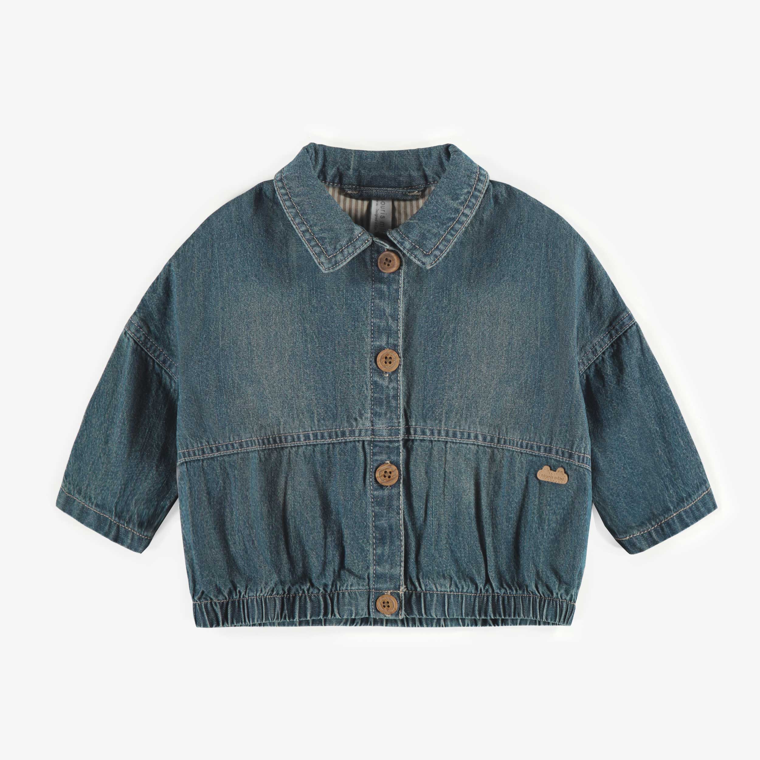 Veste en denim léger, naissance