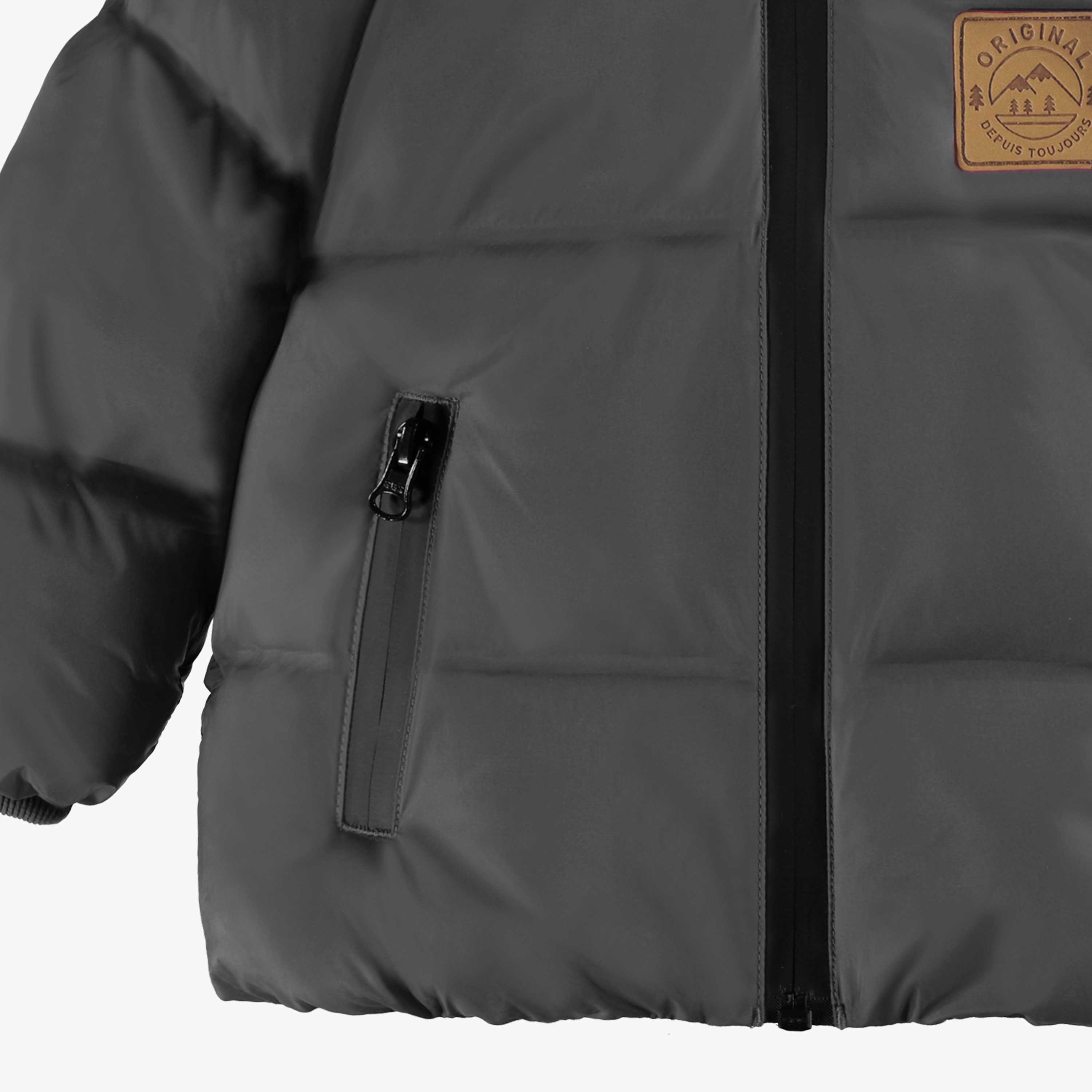 Manteau doudoune léger gris foncé, bébé