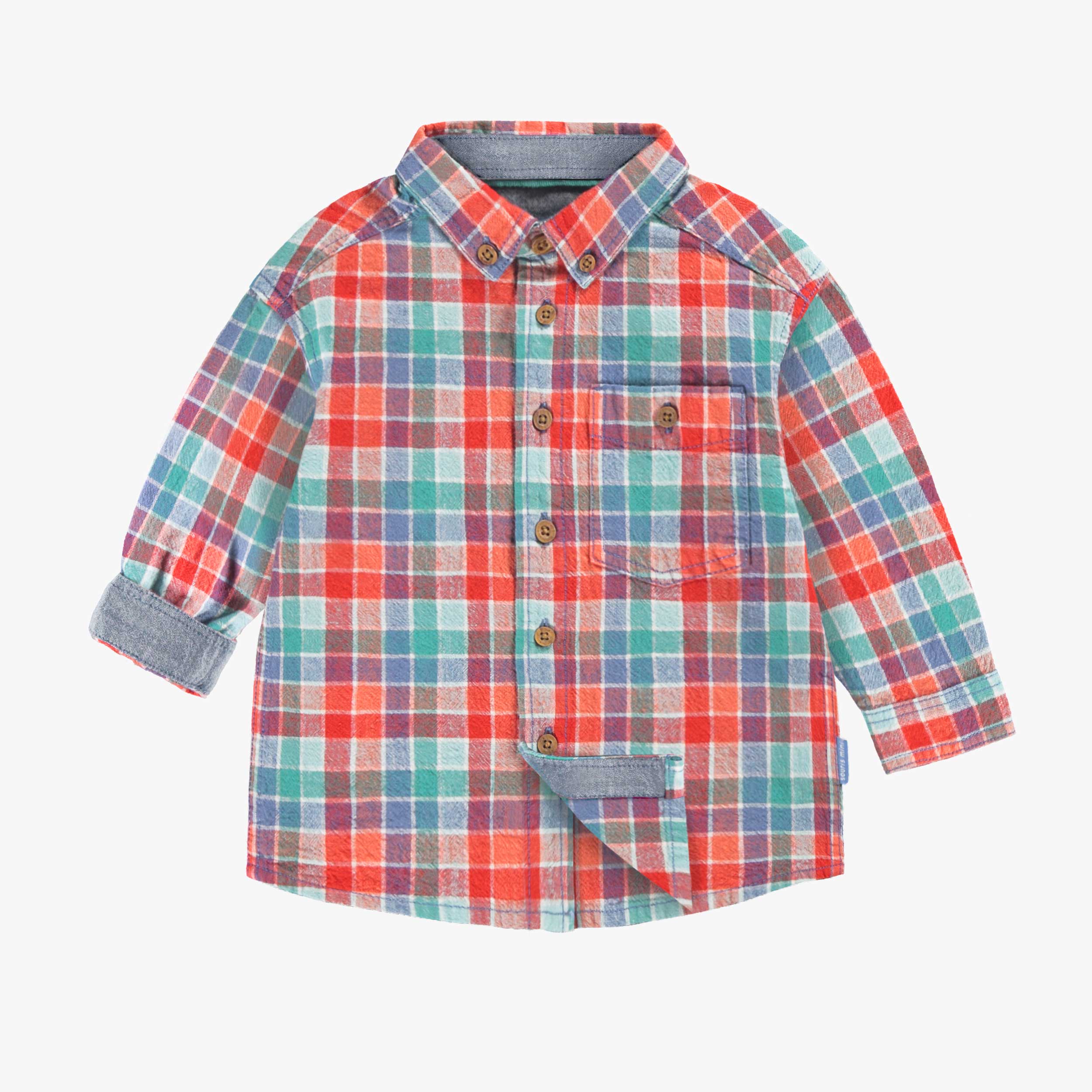 Chemise colorée à carreaux, bébé