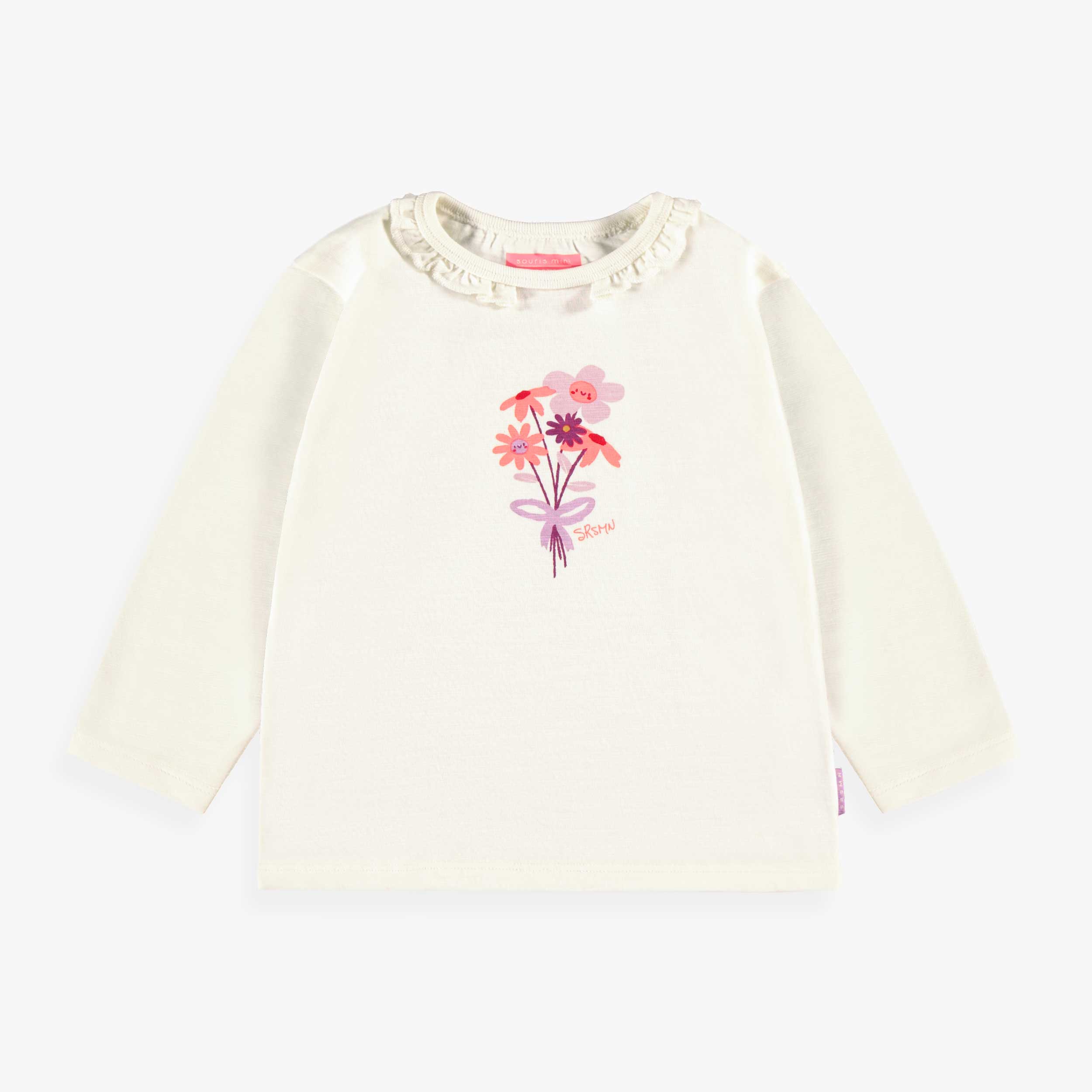 T-shirt crème avec imprimé, bébé
