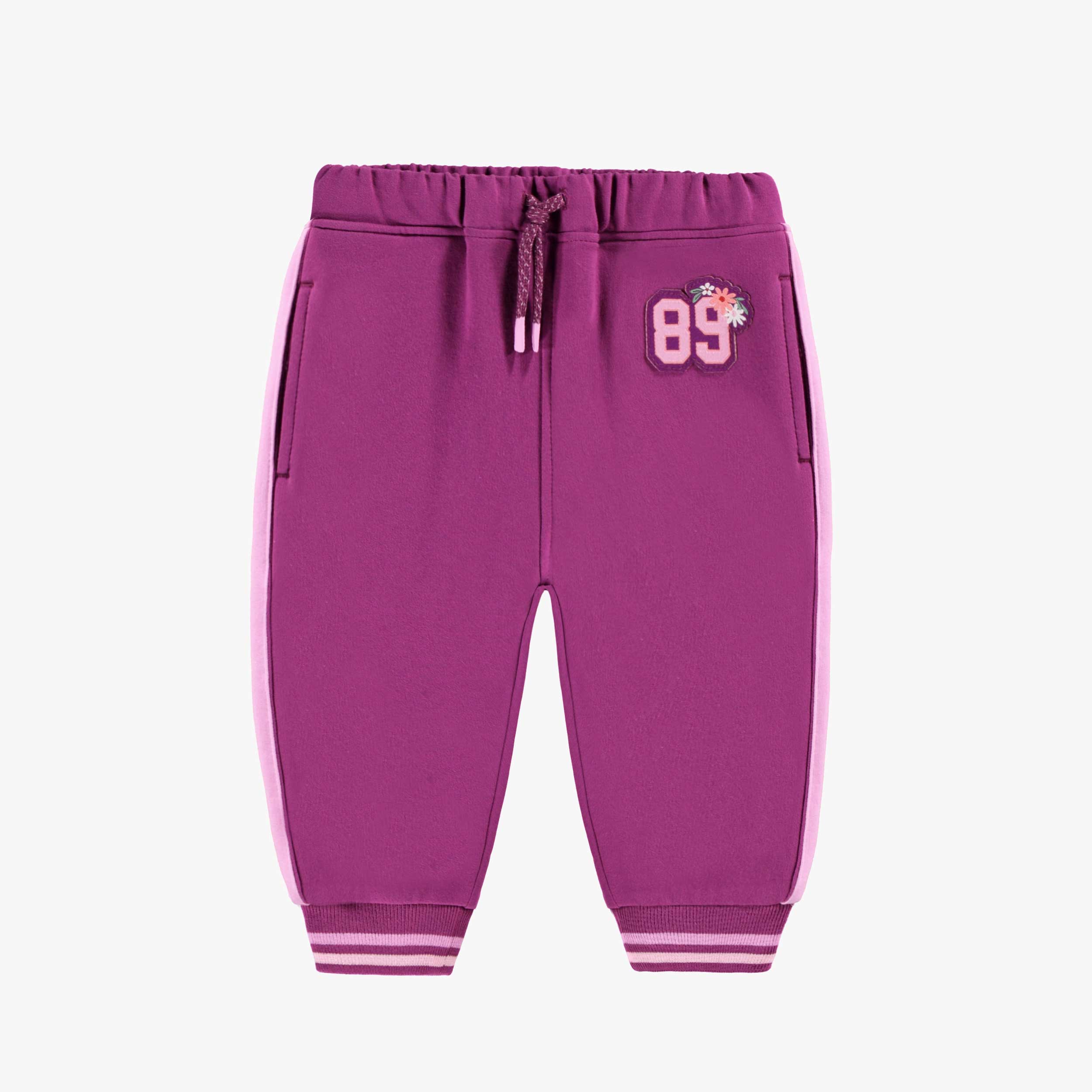 Pantalon mauve style jogger, bébé