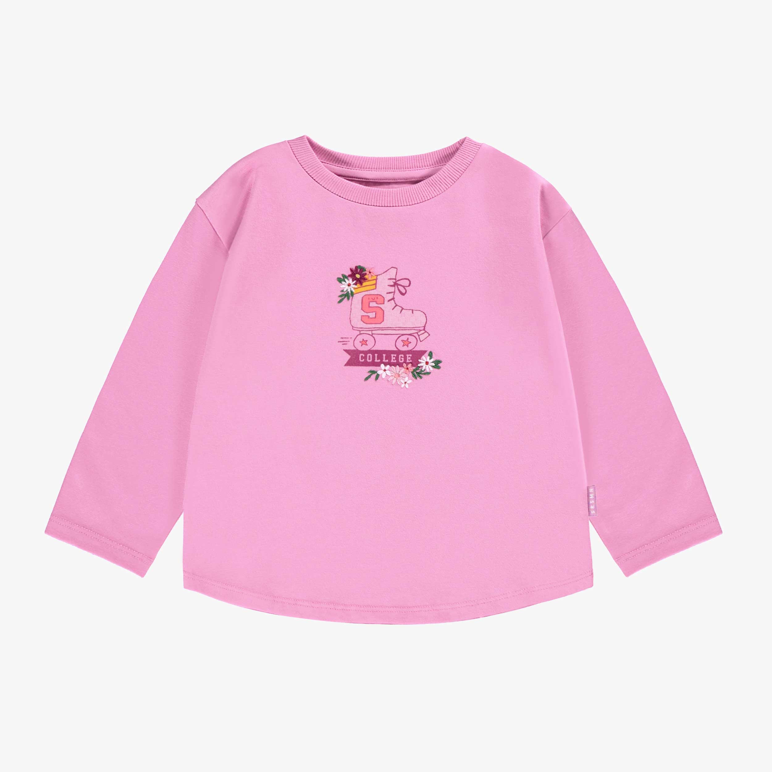 T-shirt mauve avec imprimé, bébé