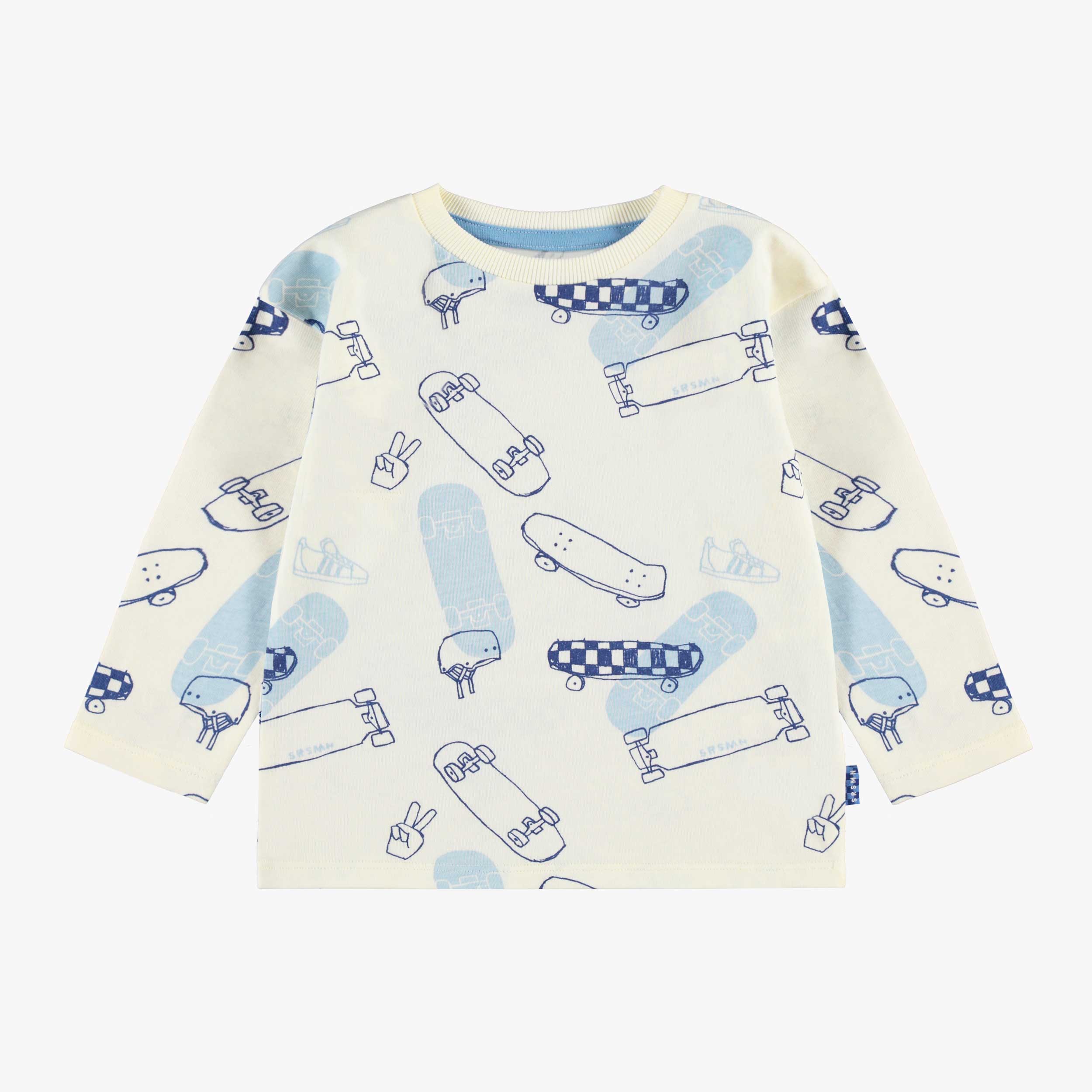 T-shirt crème avec imprimé, bébé