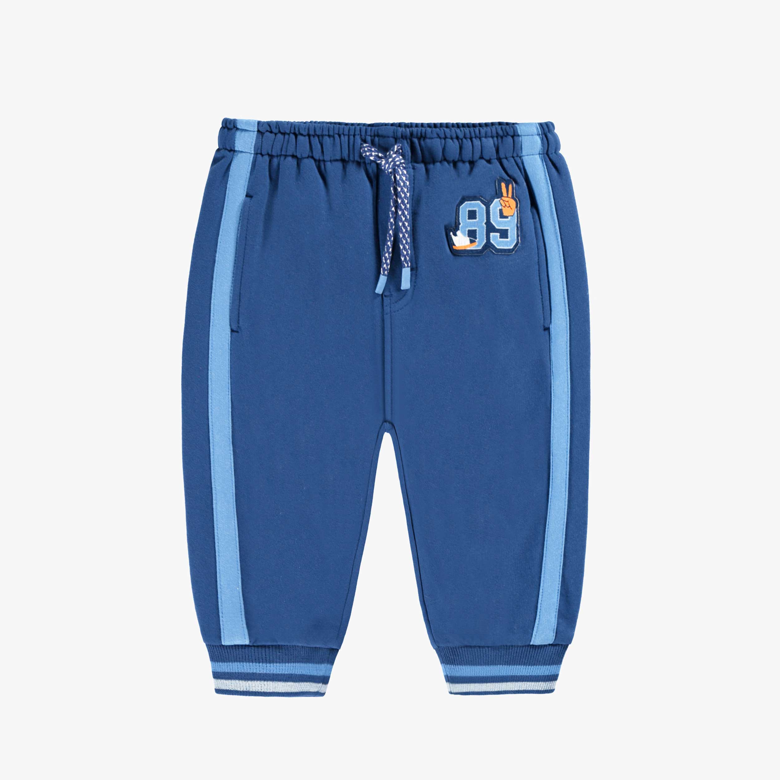 Pantalon bleu style jogger, bébé
