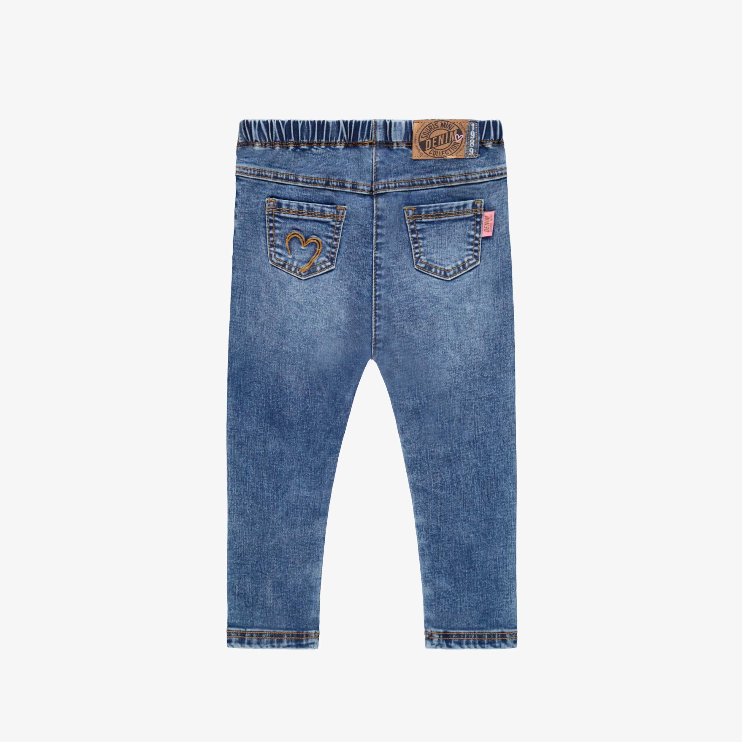 Blue denim jeggings, baby