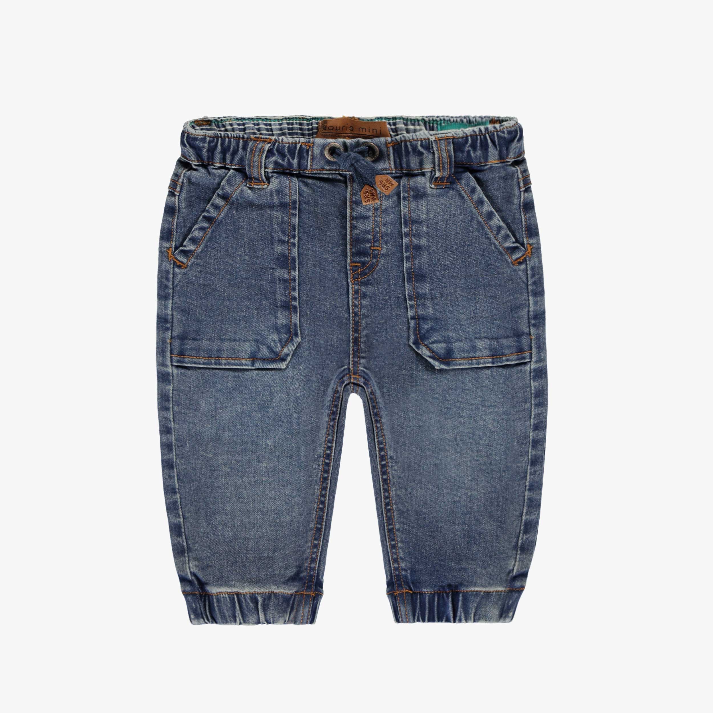Jean bleu style jogger, bébé