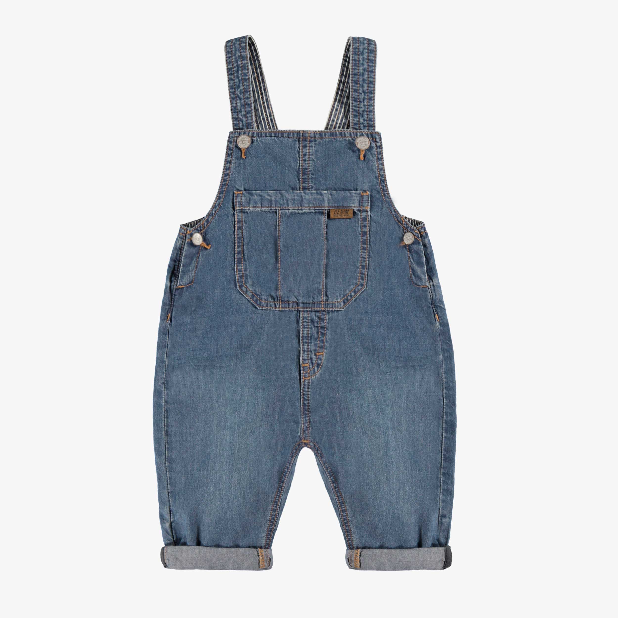 Salopette bleue en denim, bébé