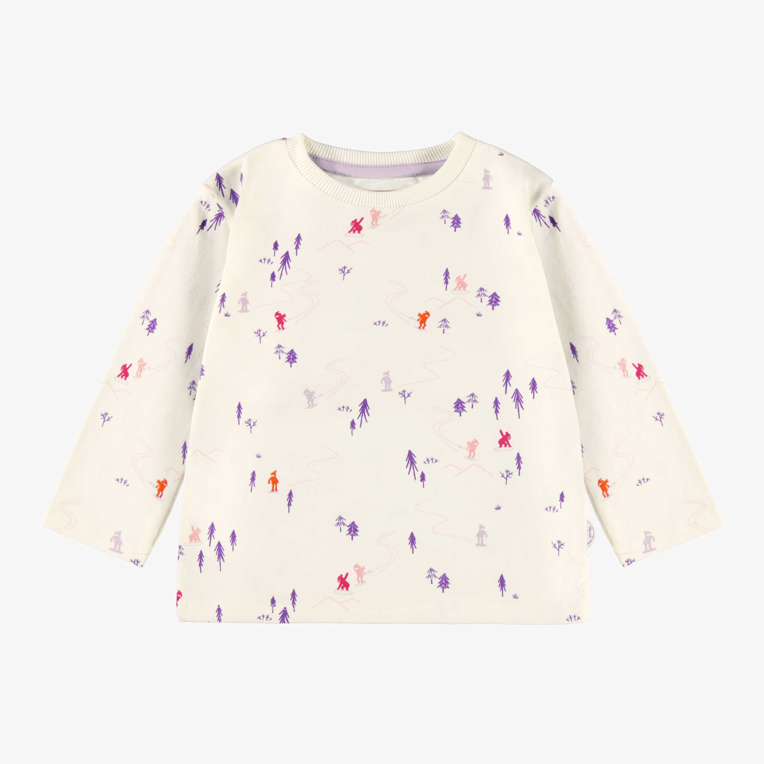 T-shirt crème avec motifs, bébé