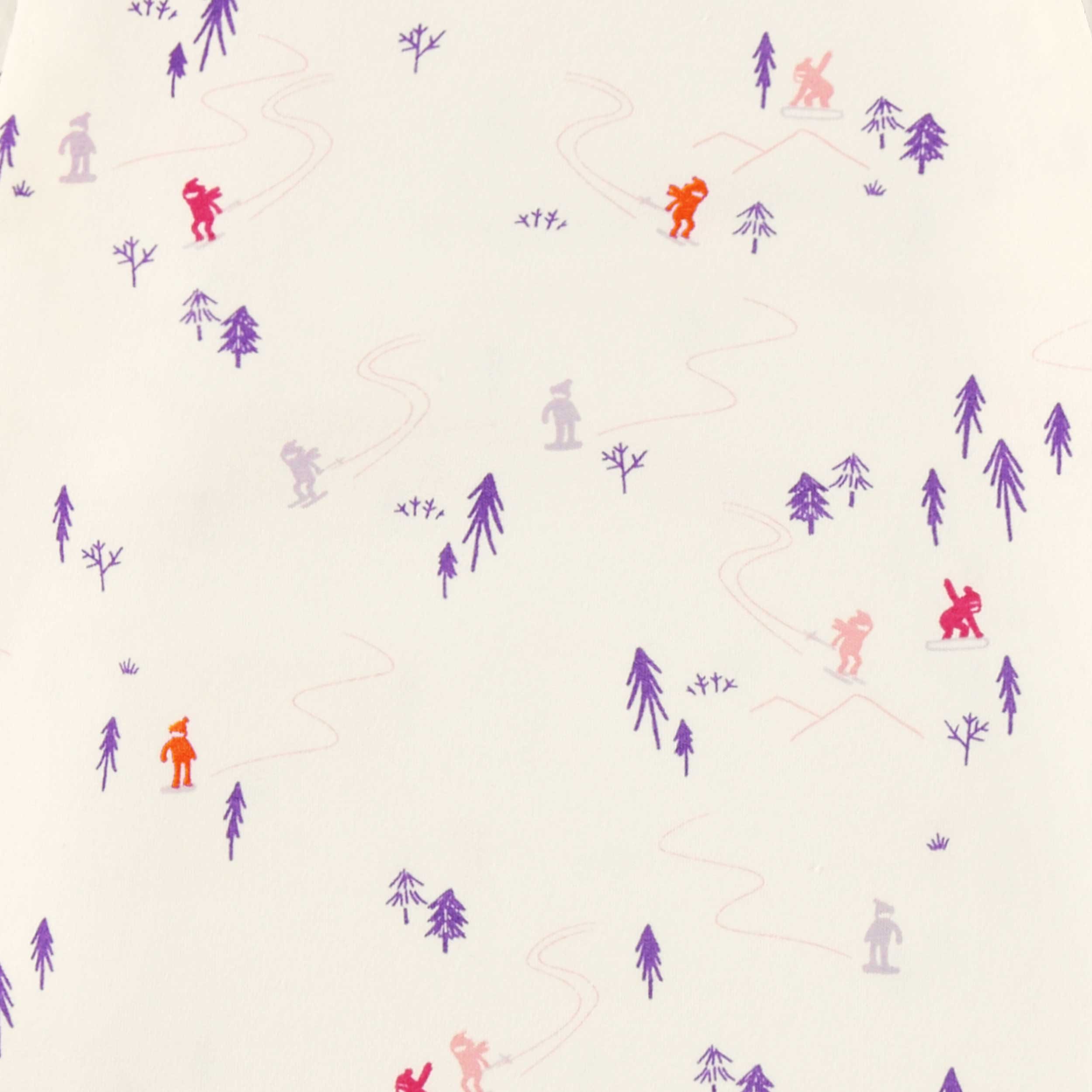 Zoom détails du t-shirt crème avec motifs, bébé