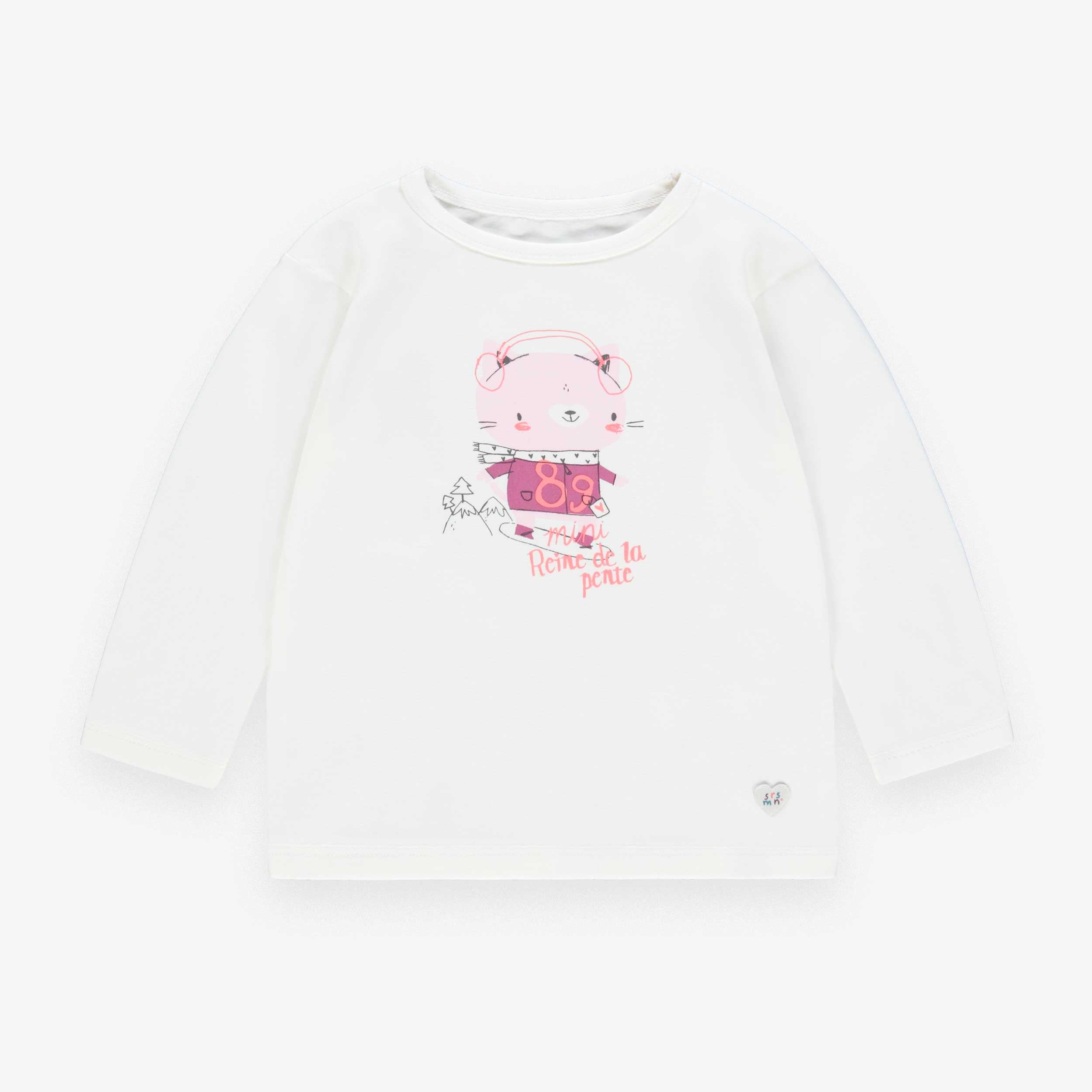 T-shirt crème avec illustration, bébé