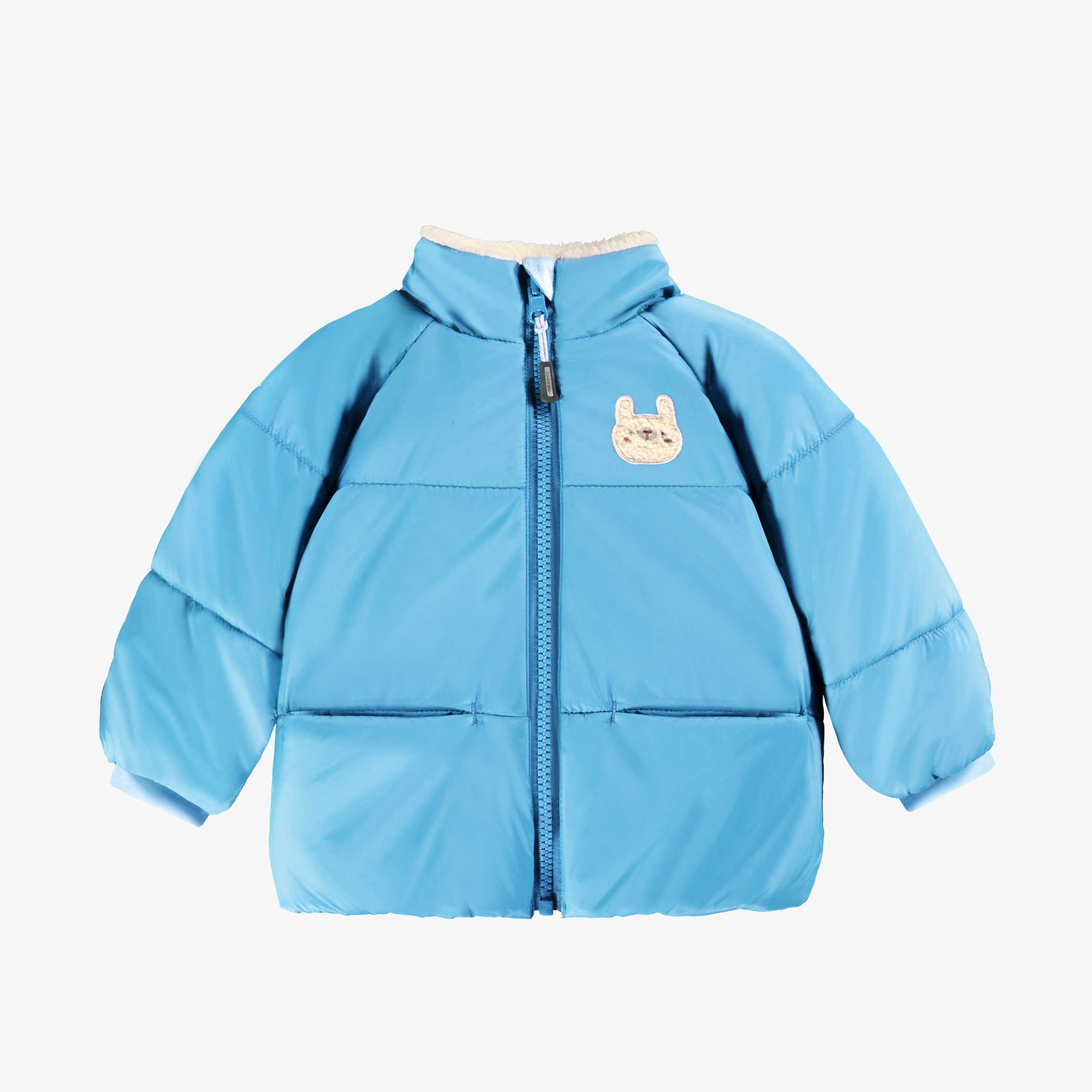 Doudoune de l'habit de neige 3 en 1 bleu avec carreaux, bébé
