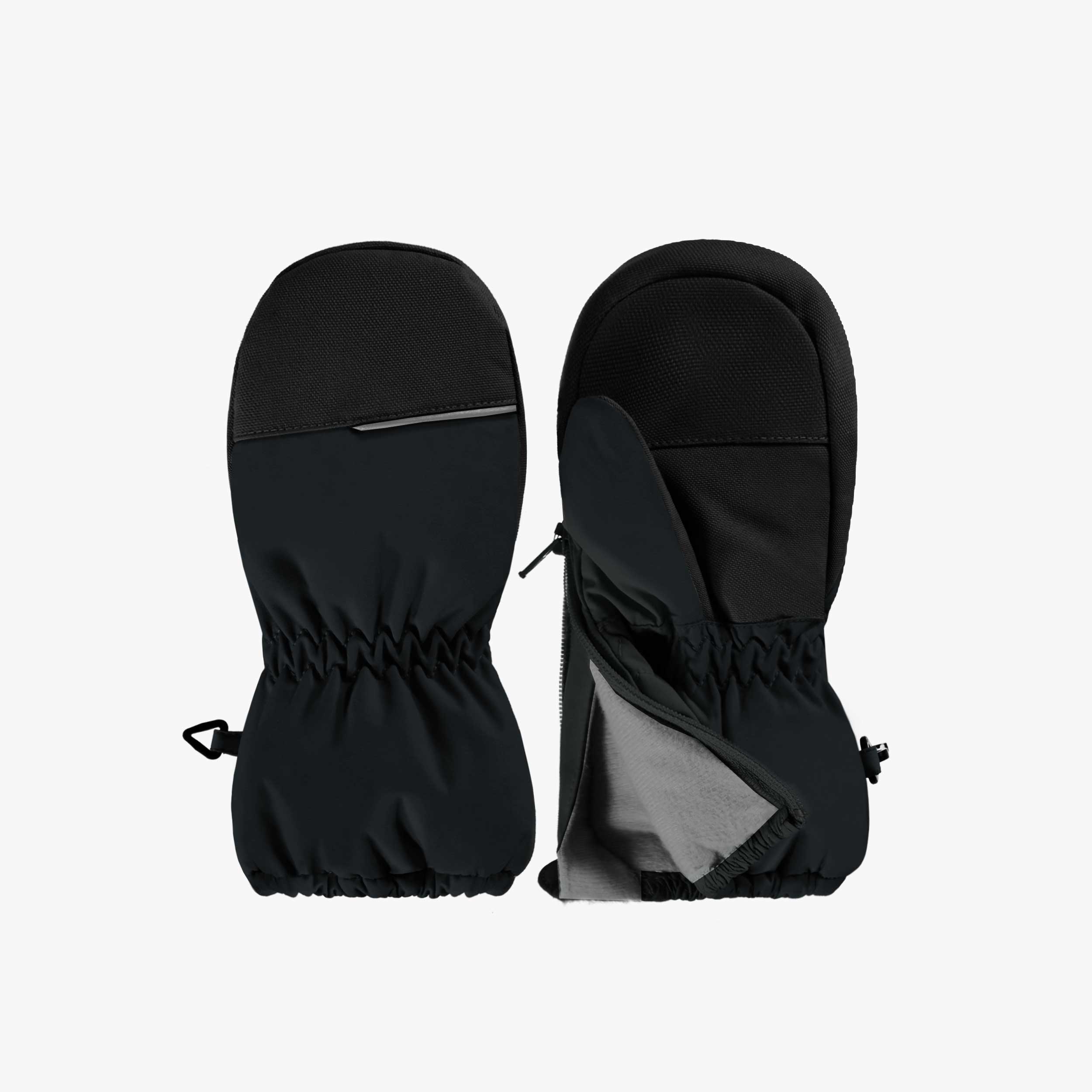 Mitaines noires en nylon, bébé