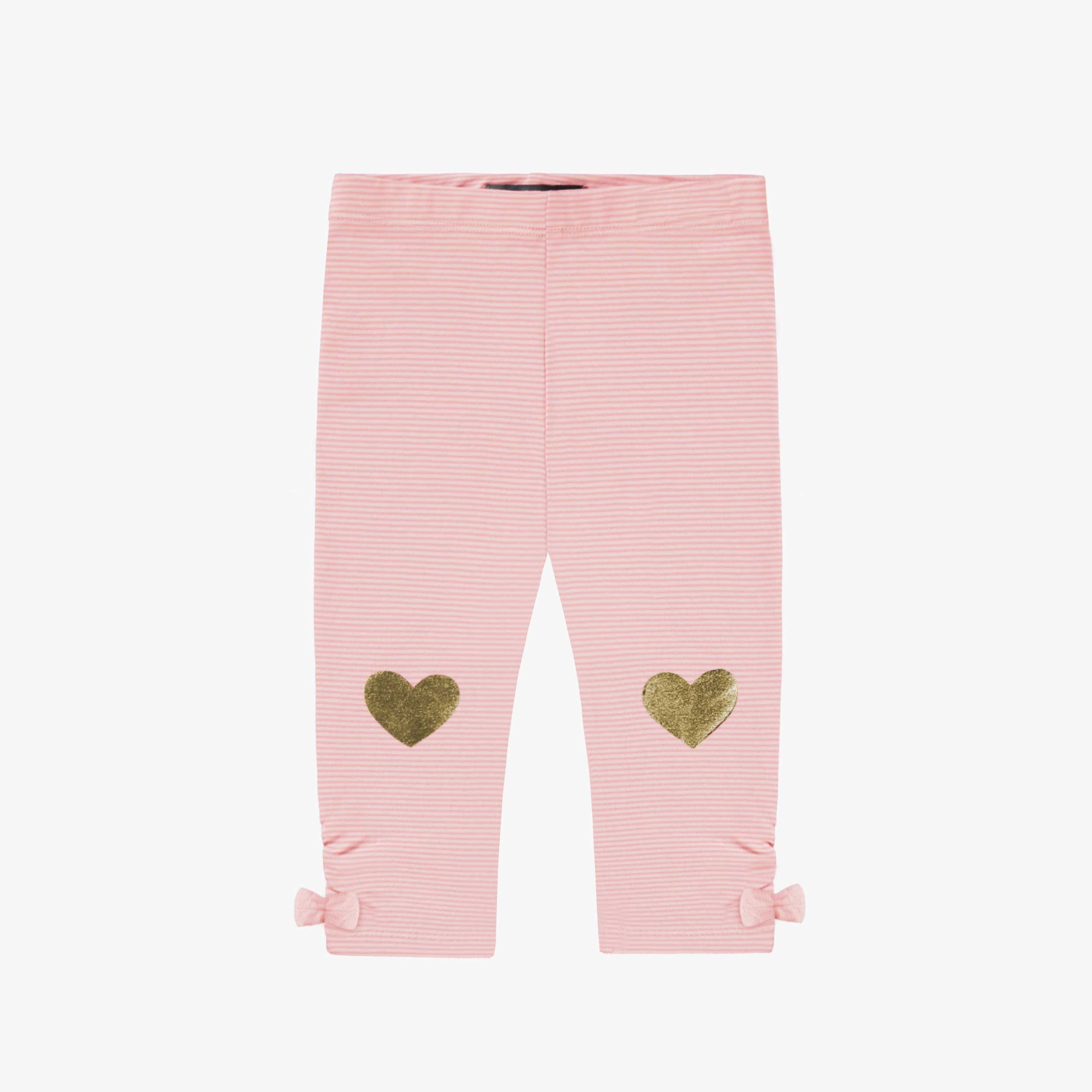 Legging rose avec cœurs, bébé