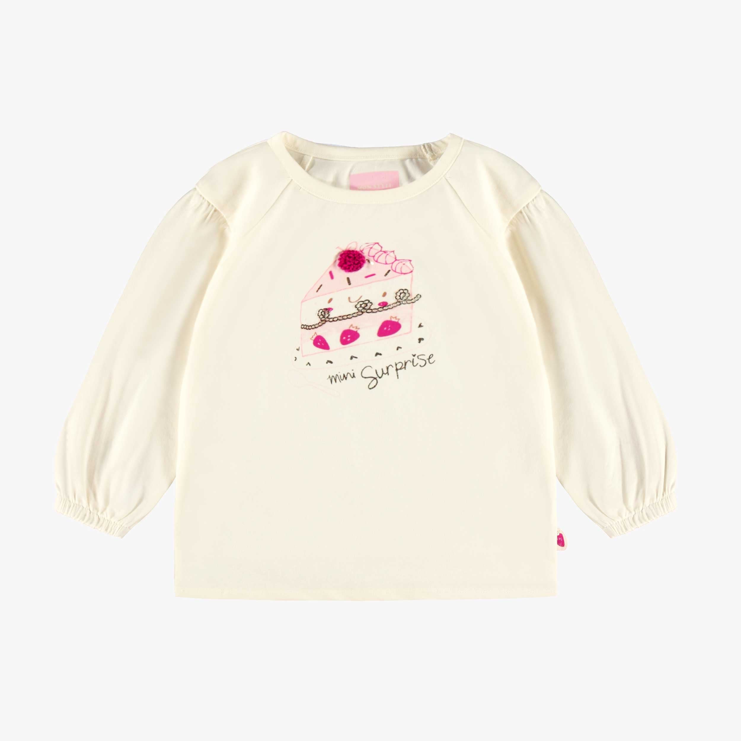 T-shirt crème avec illustration, bébé