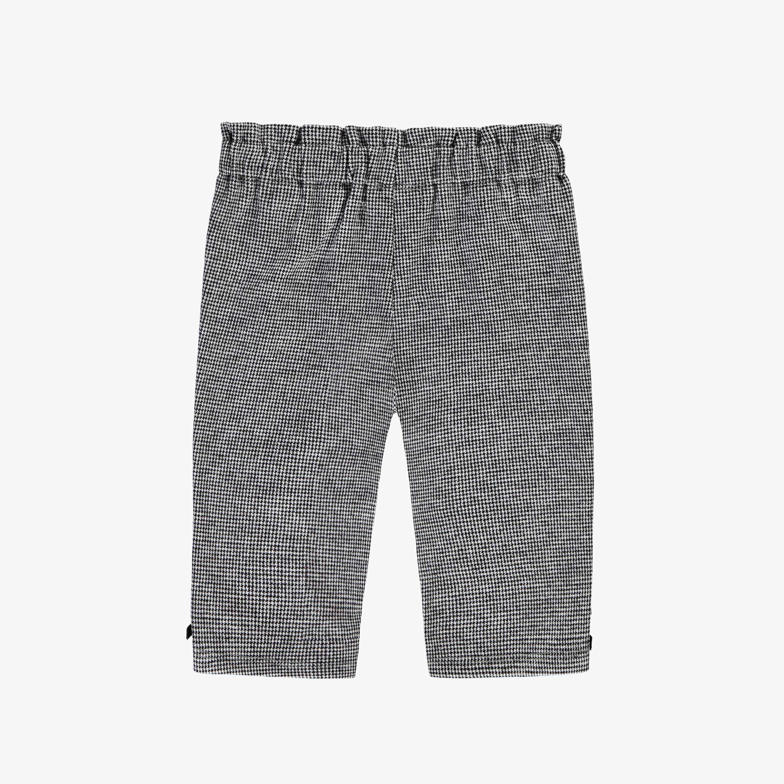 Dos du pantalon à motif pied-de-poule, bébé