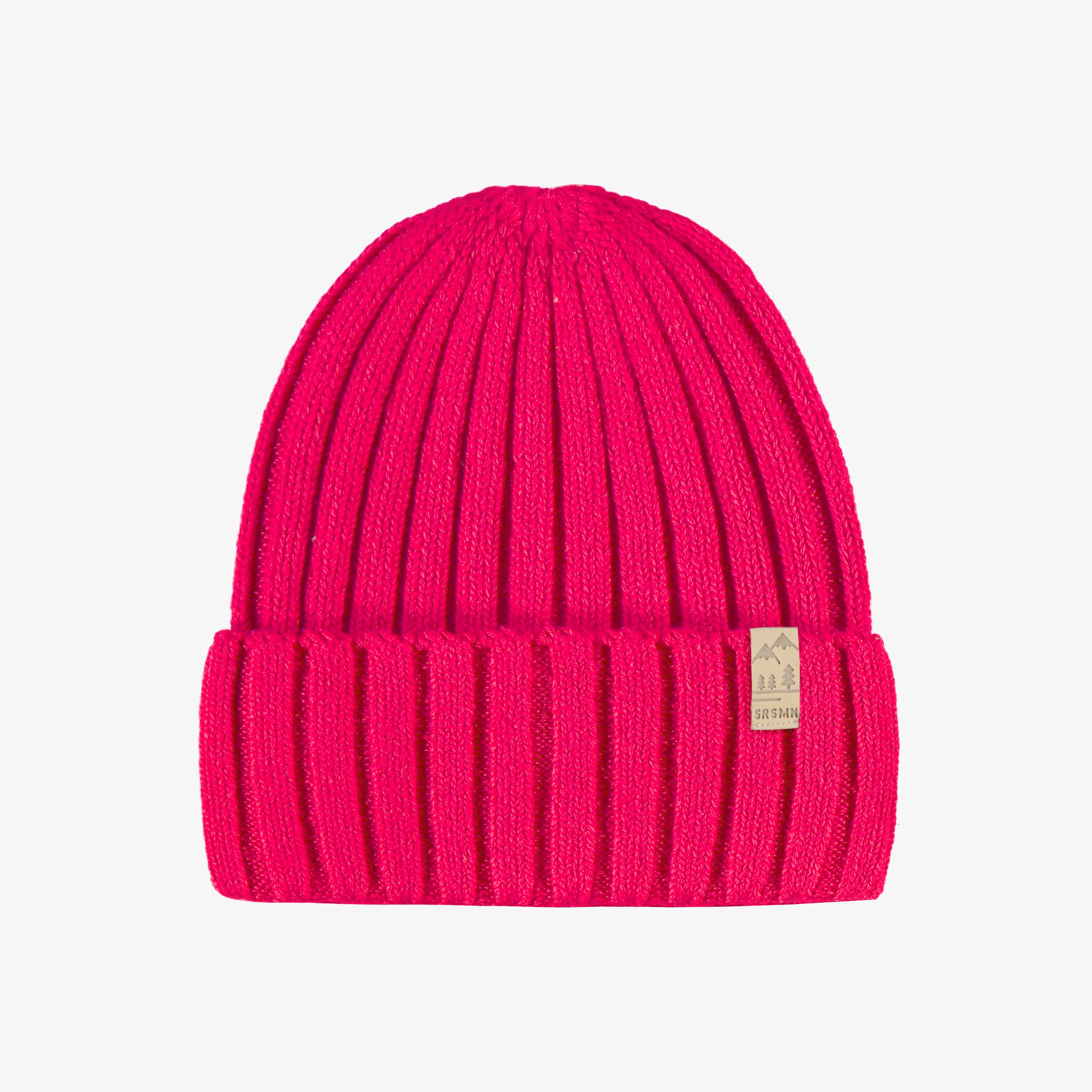 Tuque rose framboise en tricot, enfant