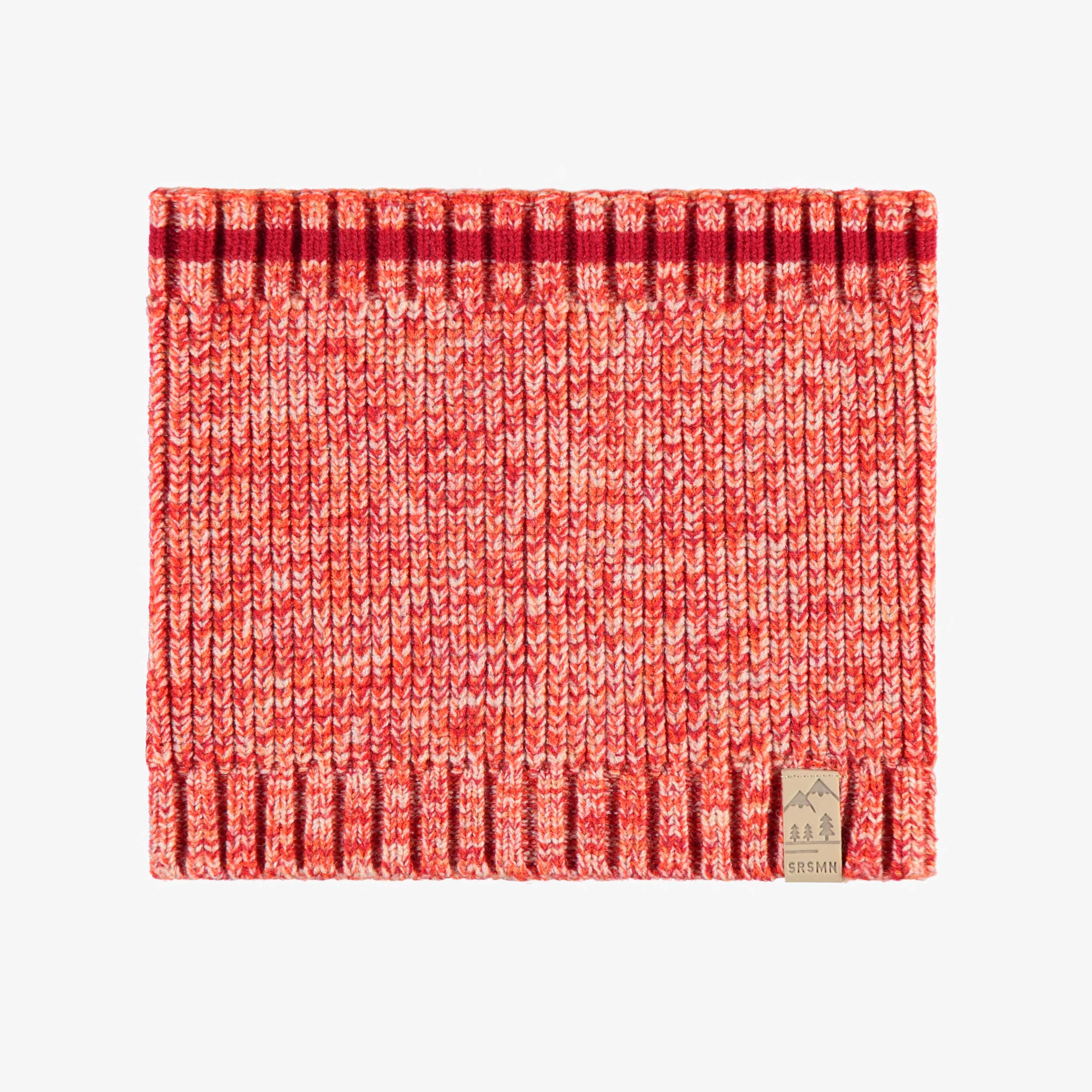 Cache-cou orange en tricot, enfant