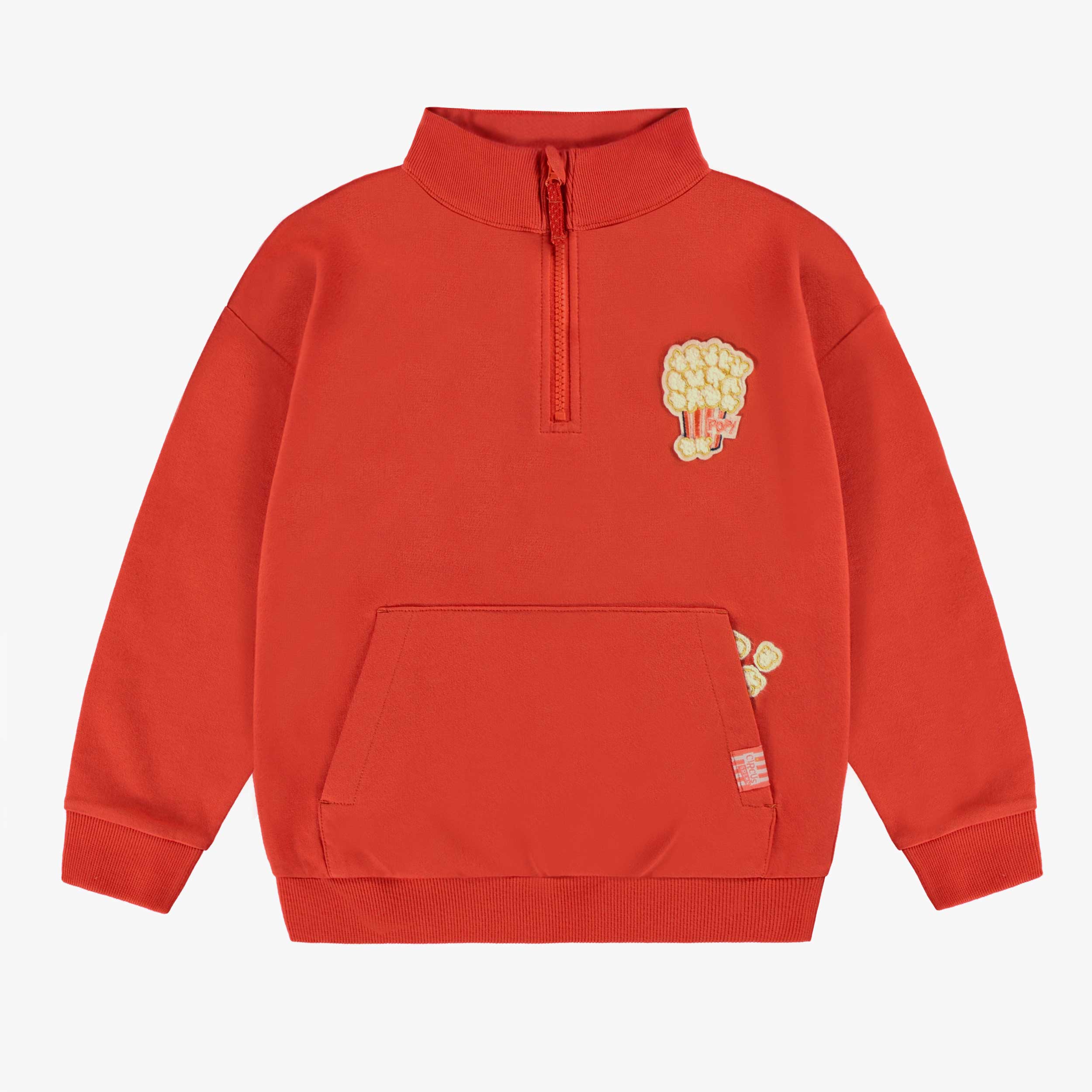 Chandail rouge en coton français, enfant