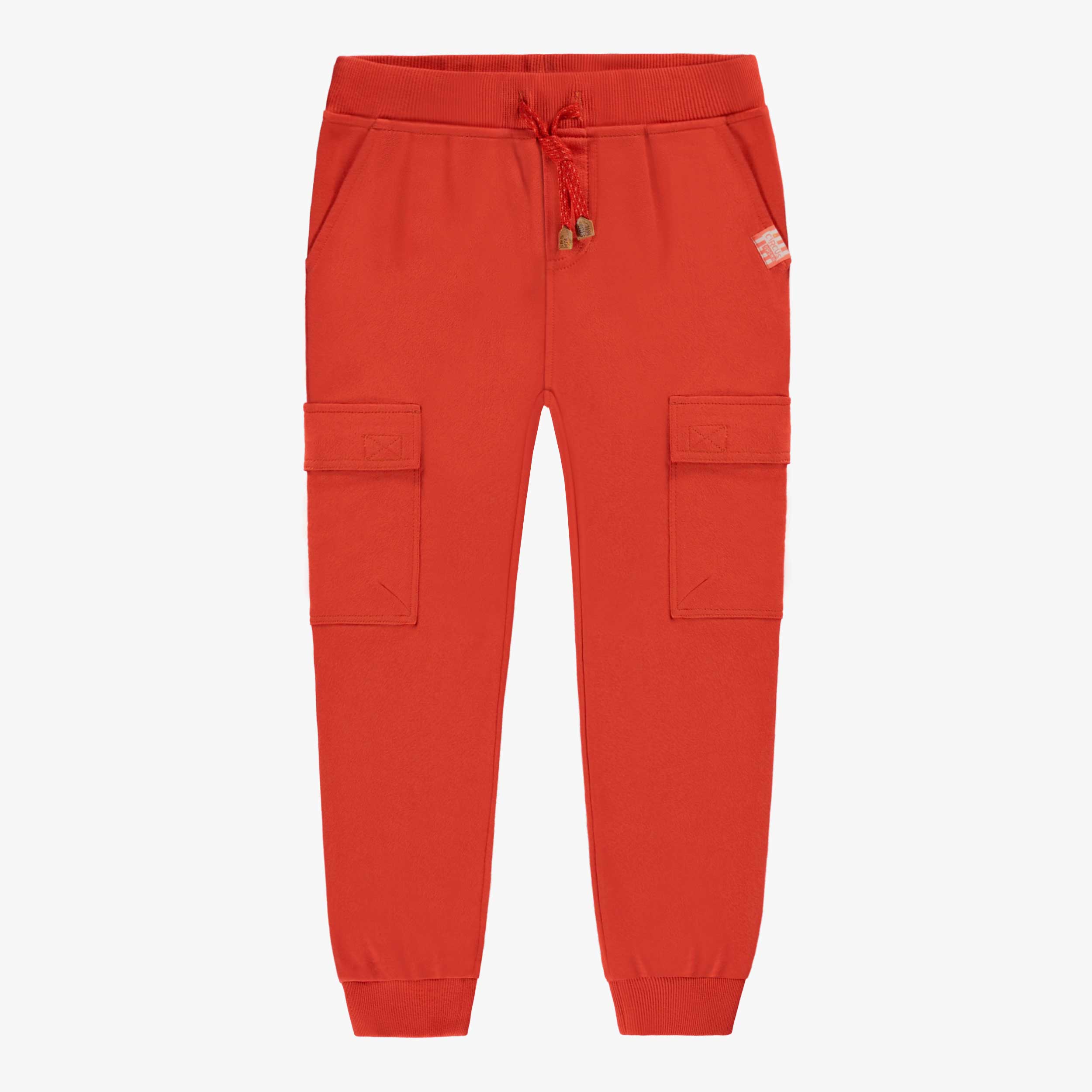 Pantalon rouge style jogger, enfant
