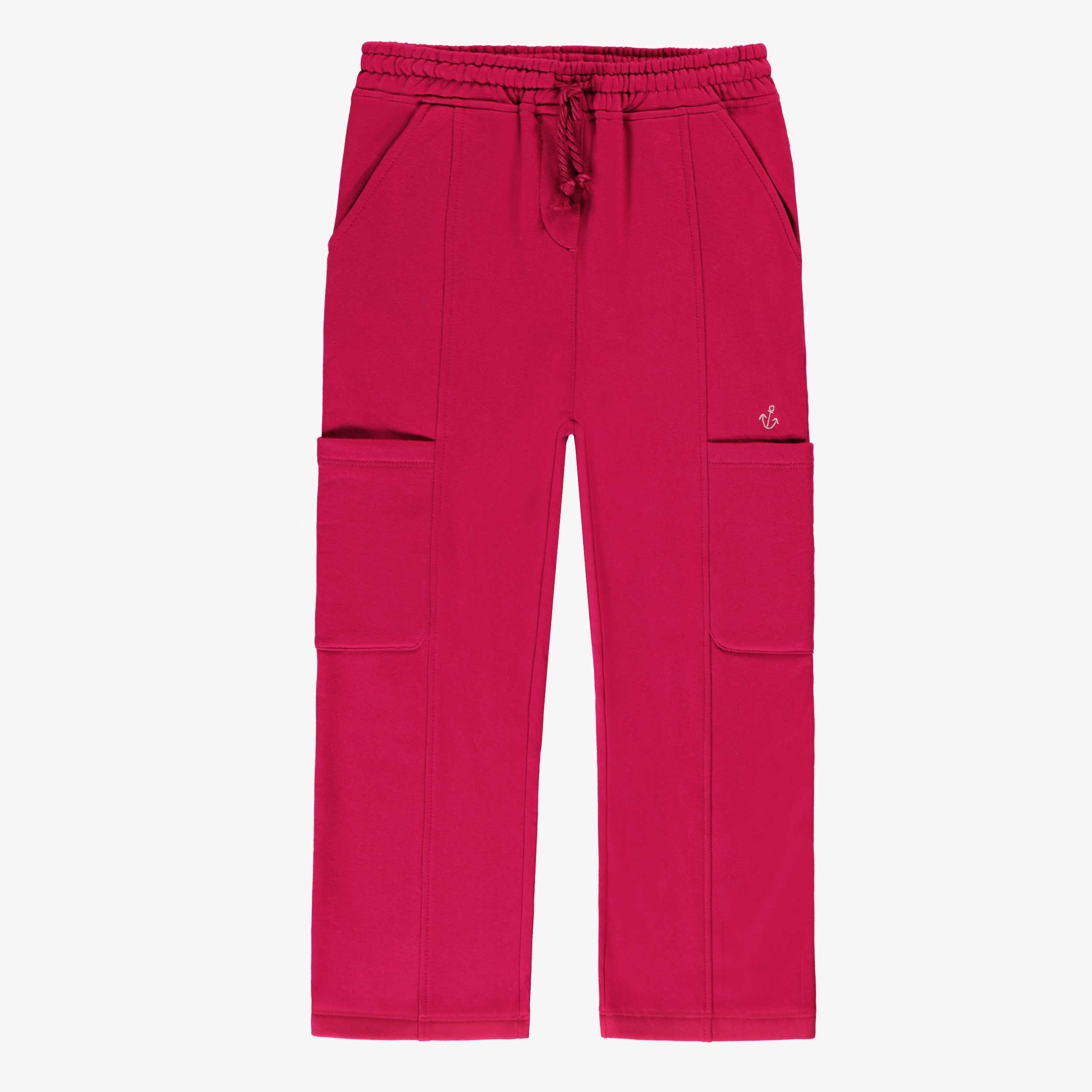 Pantalon fuchsia style jogger, enfant